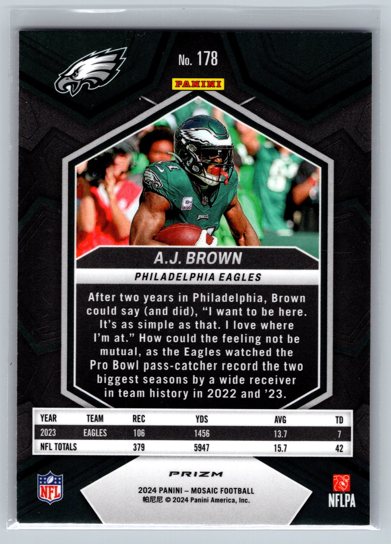 2024 Panini Mosaic AJ Brown Pink Camo #178