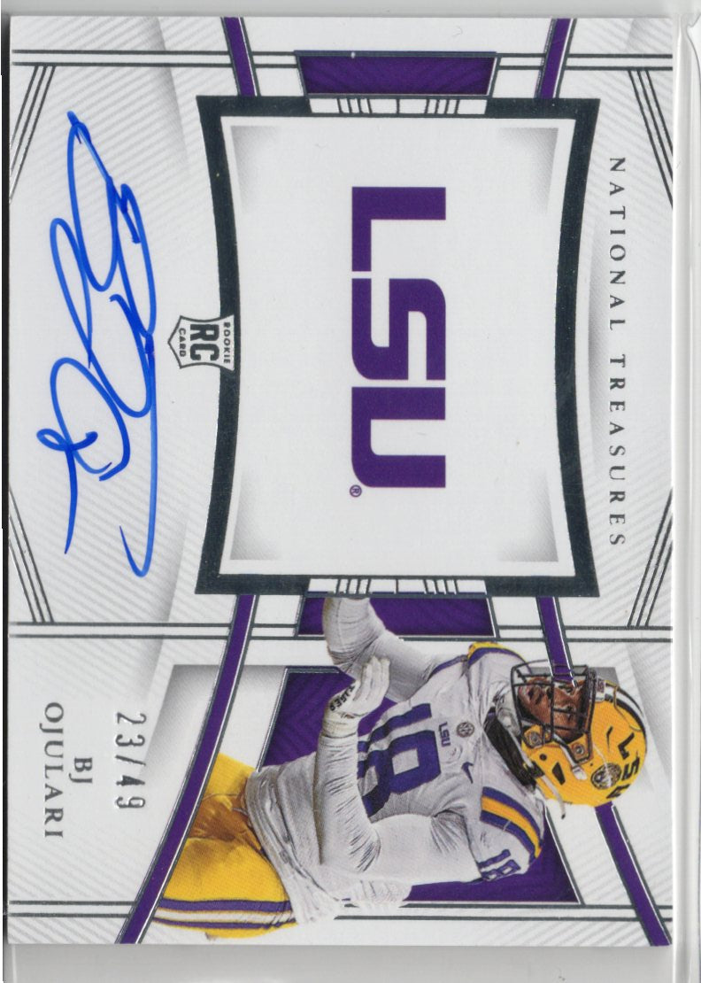 2023 Panini National Treasures BJ Ojulari Rookie On-Card Autograph #TLS-BO