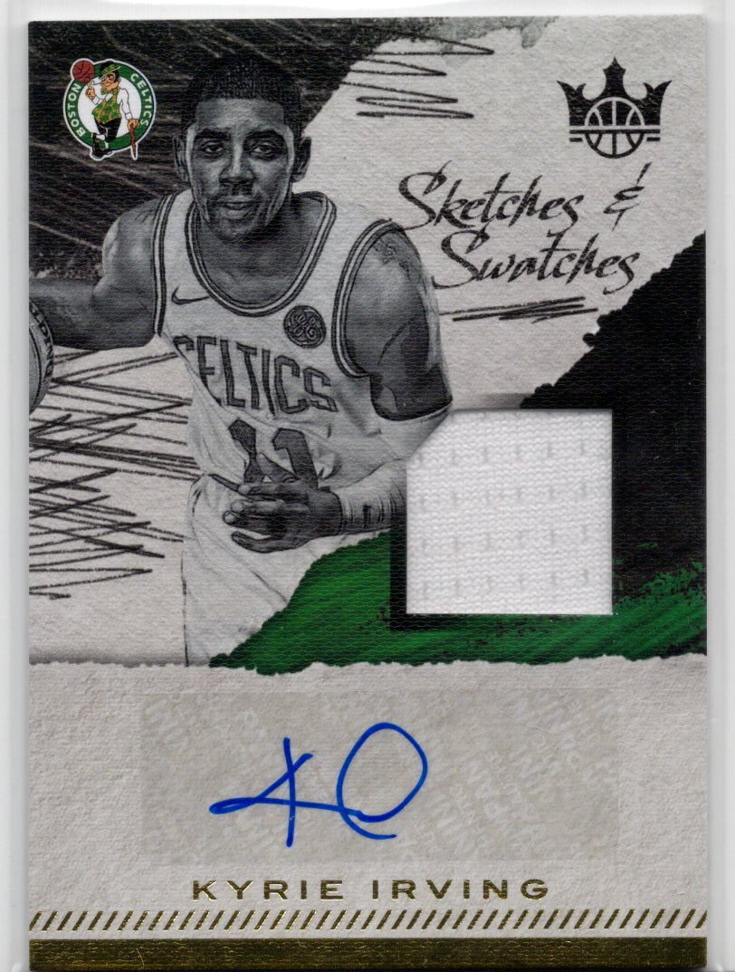 2017 Panin Court Kings Kyrie Irving Game-Worn Patch Autograph #SS-KI