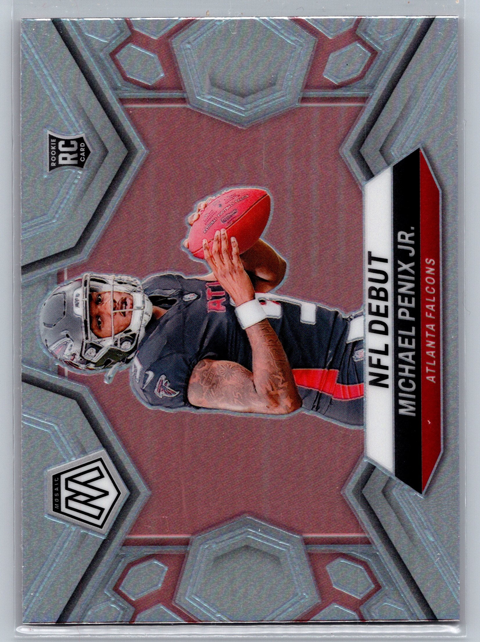 2024 Panini Mosaic Michael Penix Jr. Silver NFL Debut Rookie Card #274