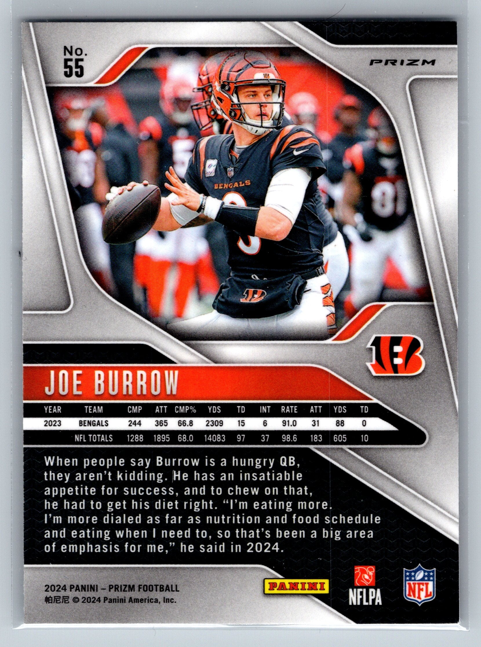 2024 Panini Joe Burrow SIlver #55
