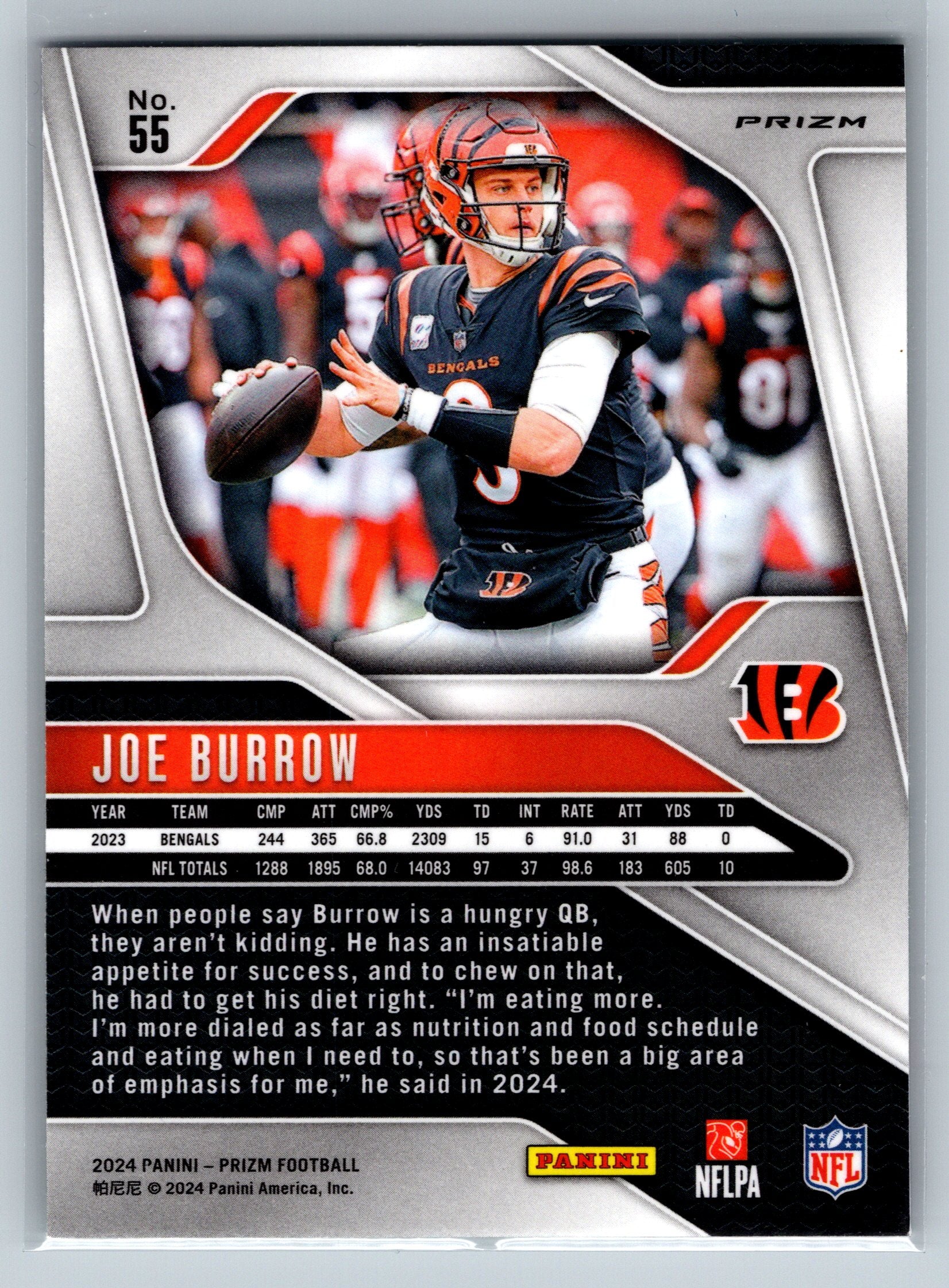 2024 Panini Joe Burrow Green #55