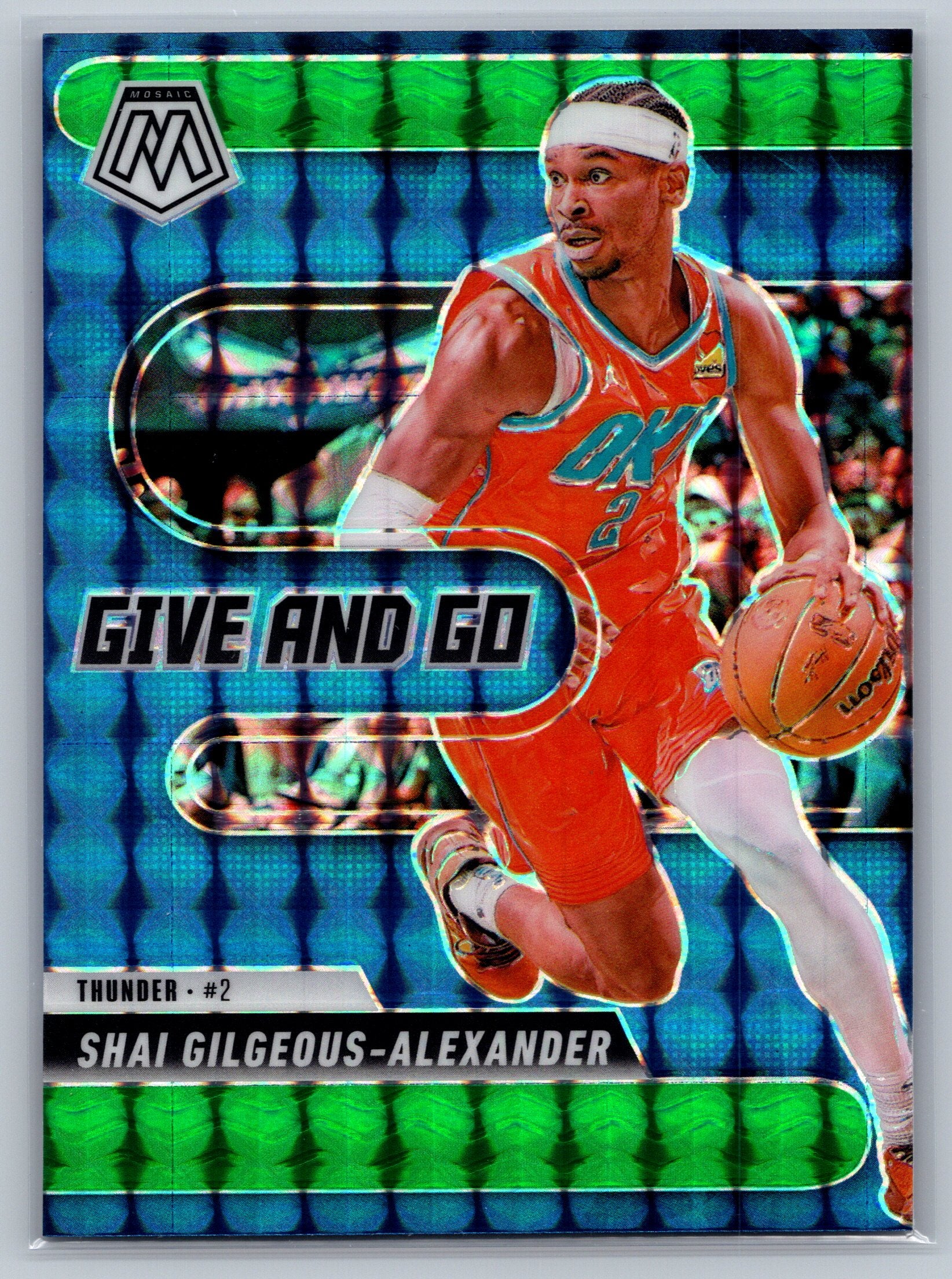 2024 Panini Mosaic Shai Gilgeous-Alexander Green Give and Go #2