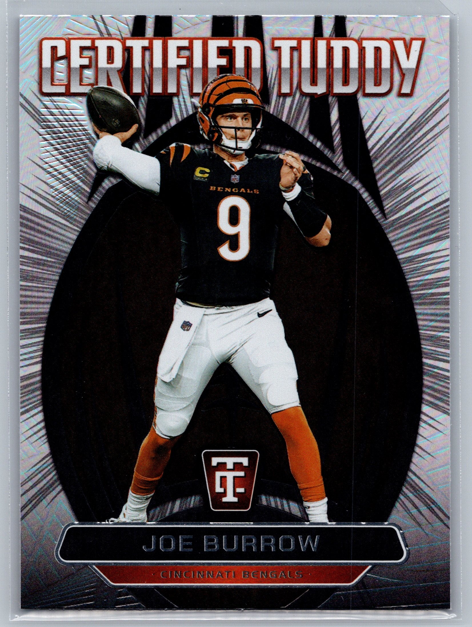 2024 Panini Totally Certified Joe Burrow Silver Certified Tuddy #16