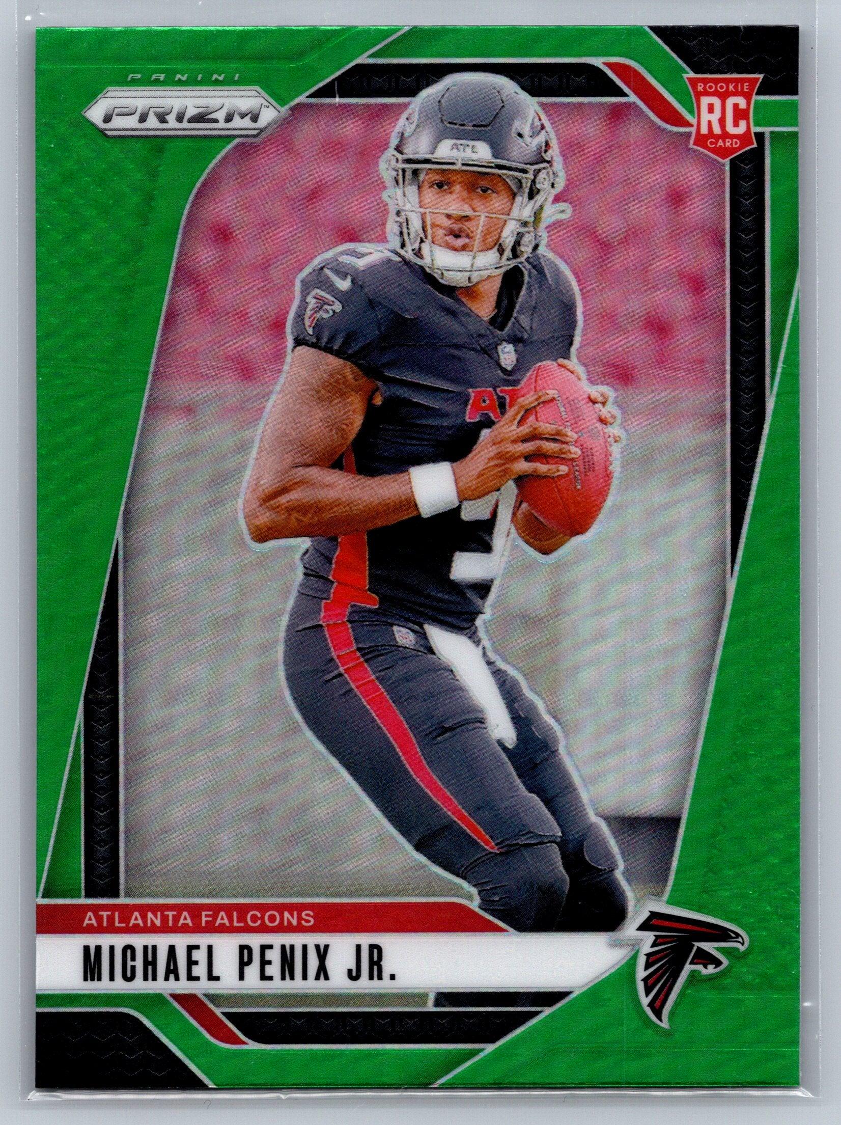 2024 Panini Prizm Micheal Penix Jr. Green Rookie Card #378