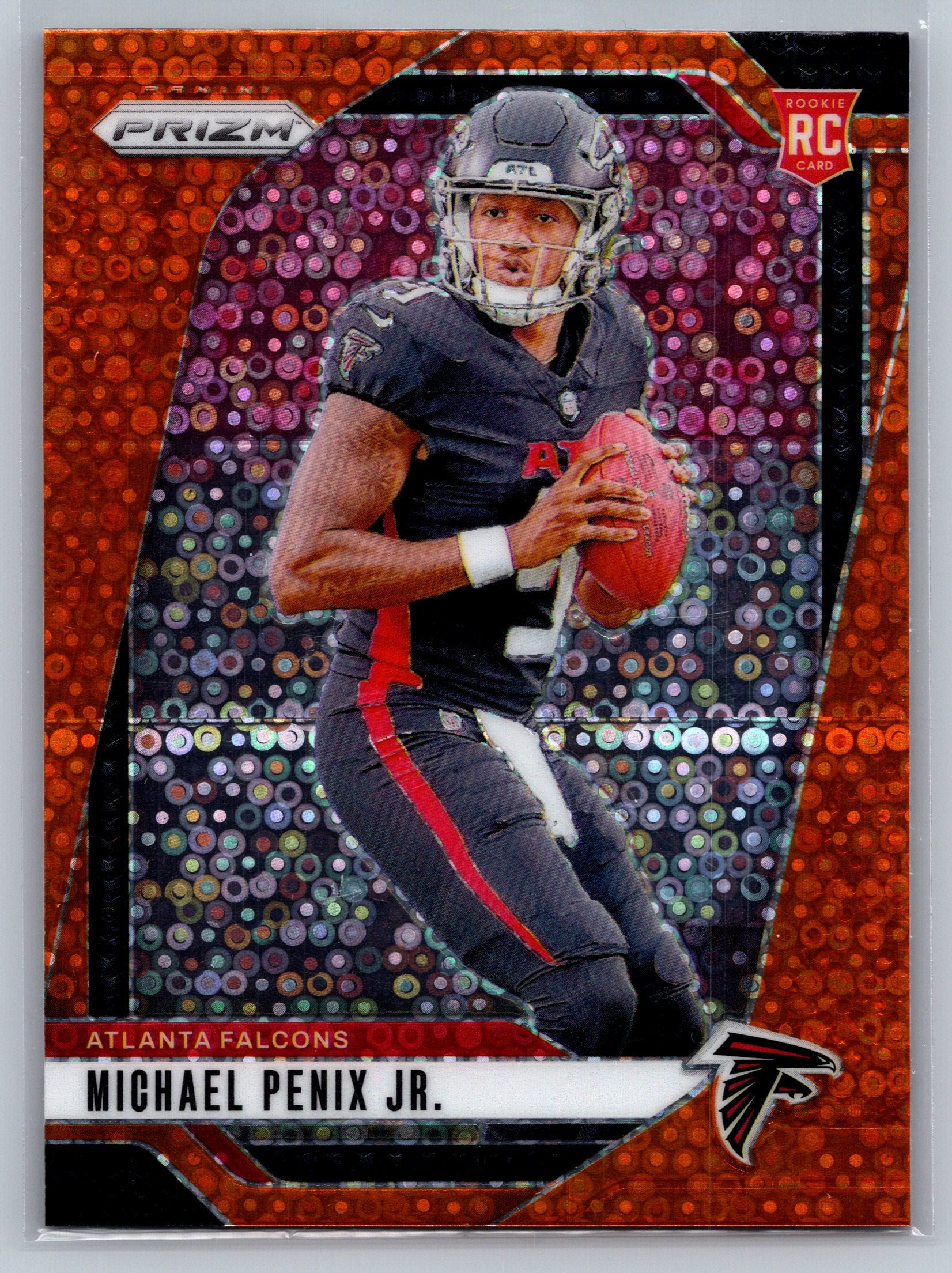 2024 Panini Prizm Michael Penix Jr. Disco Rookie Card #378 *Minor Print Line*