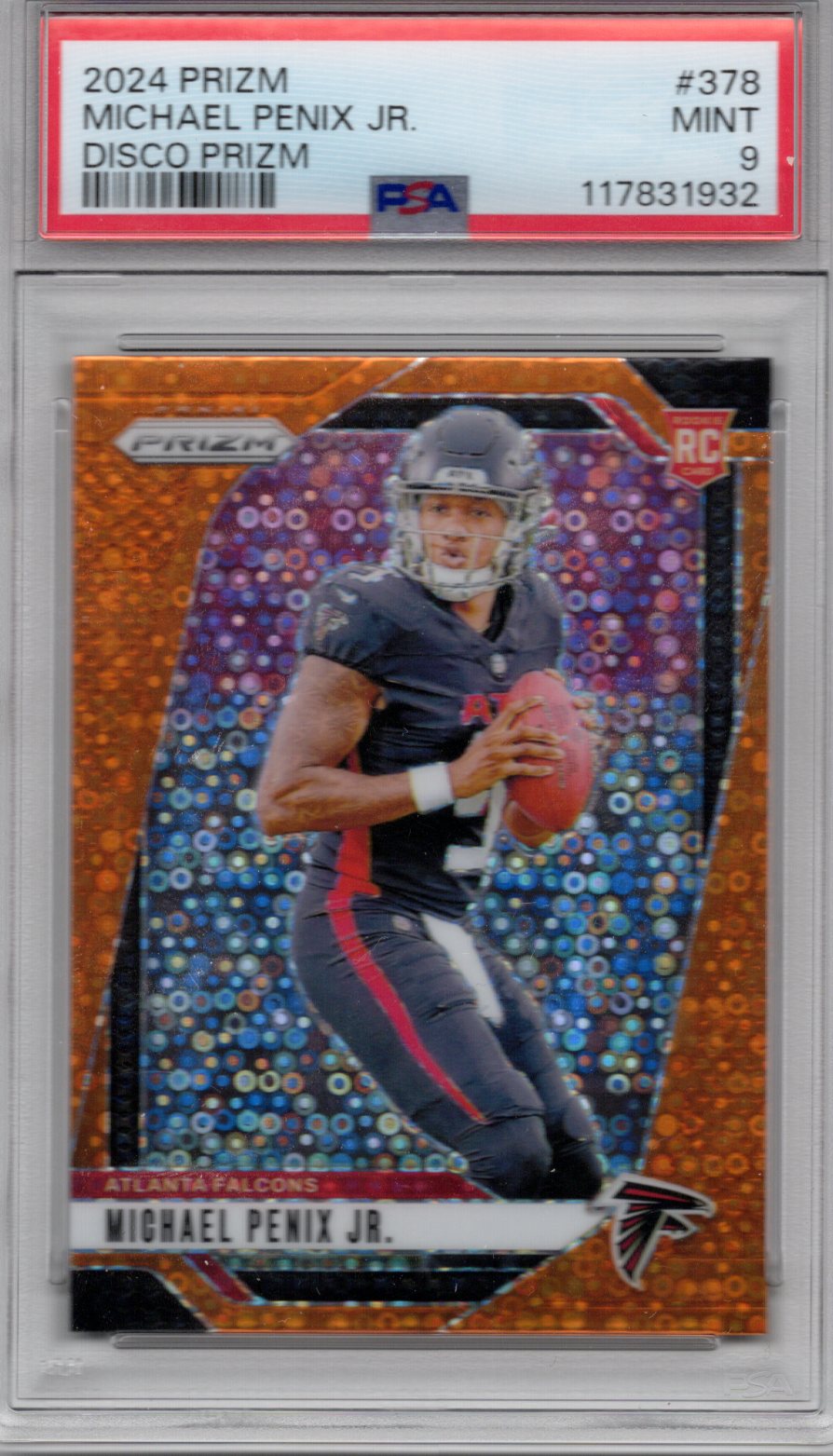 2024 Panini Prizm Micheal Penix Jr. Disco Rookie Card PSA 9 #378