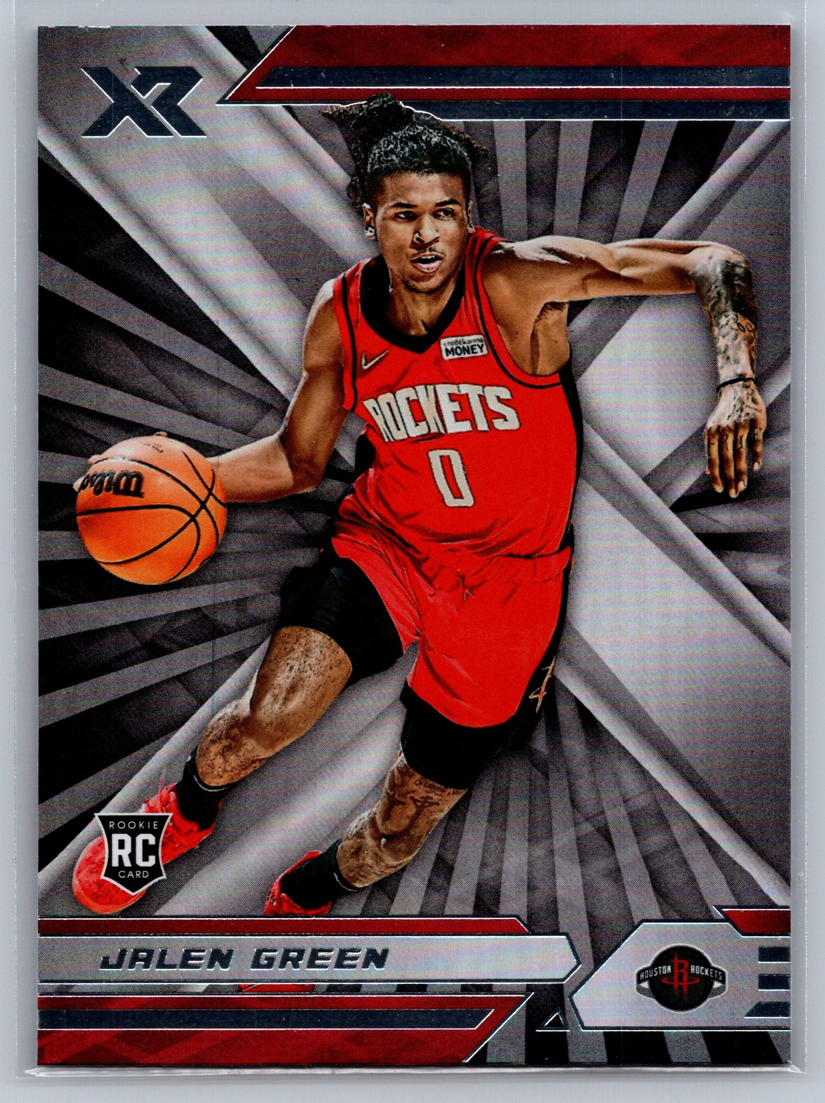 2021 Panini Chronicles XR Jalen Green Silver Rookie Card #381