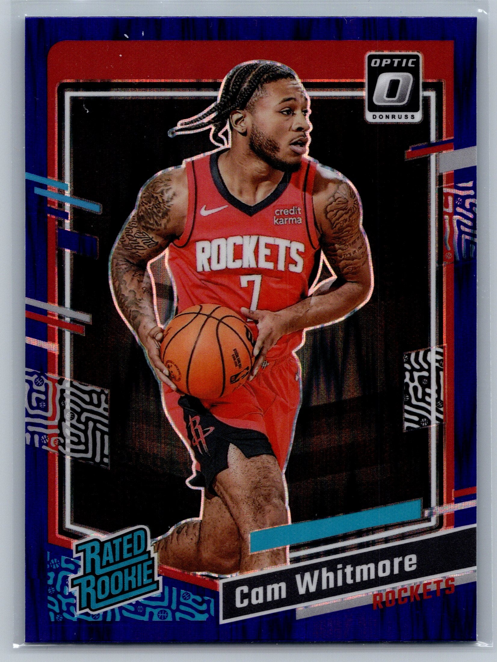 2023 Panini Optic Cam Whitmore Purple Shock Rookie Card #217