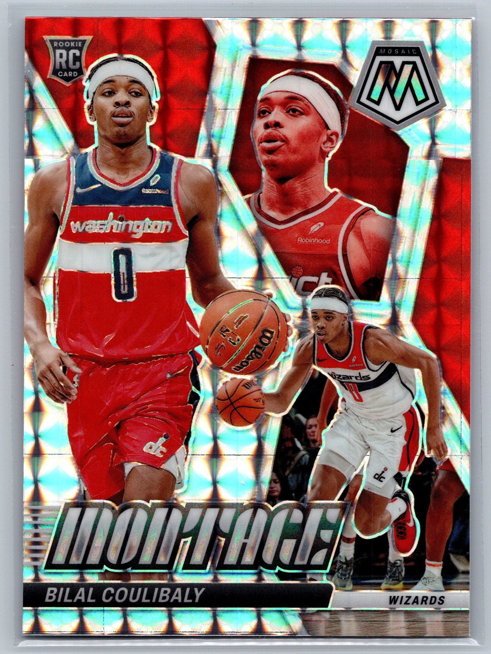 2023 Panini Mosaic Bilal Coulibaly Mosaic Montage Rookie Card #21