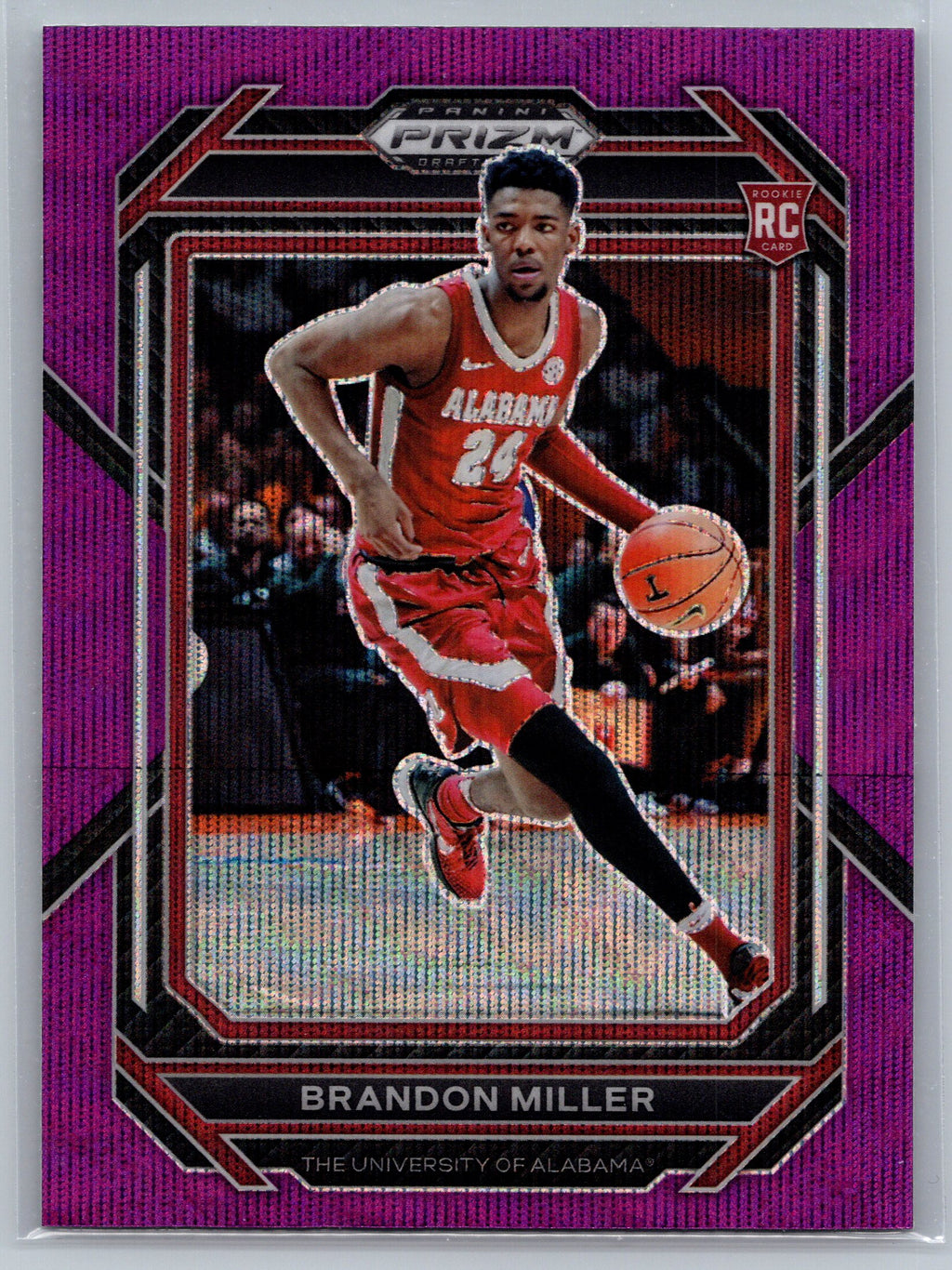 2019 Panini Prizm Draft Picks Purple Wave Rookie Card #63