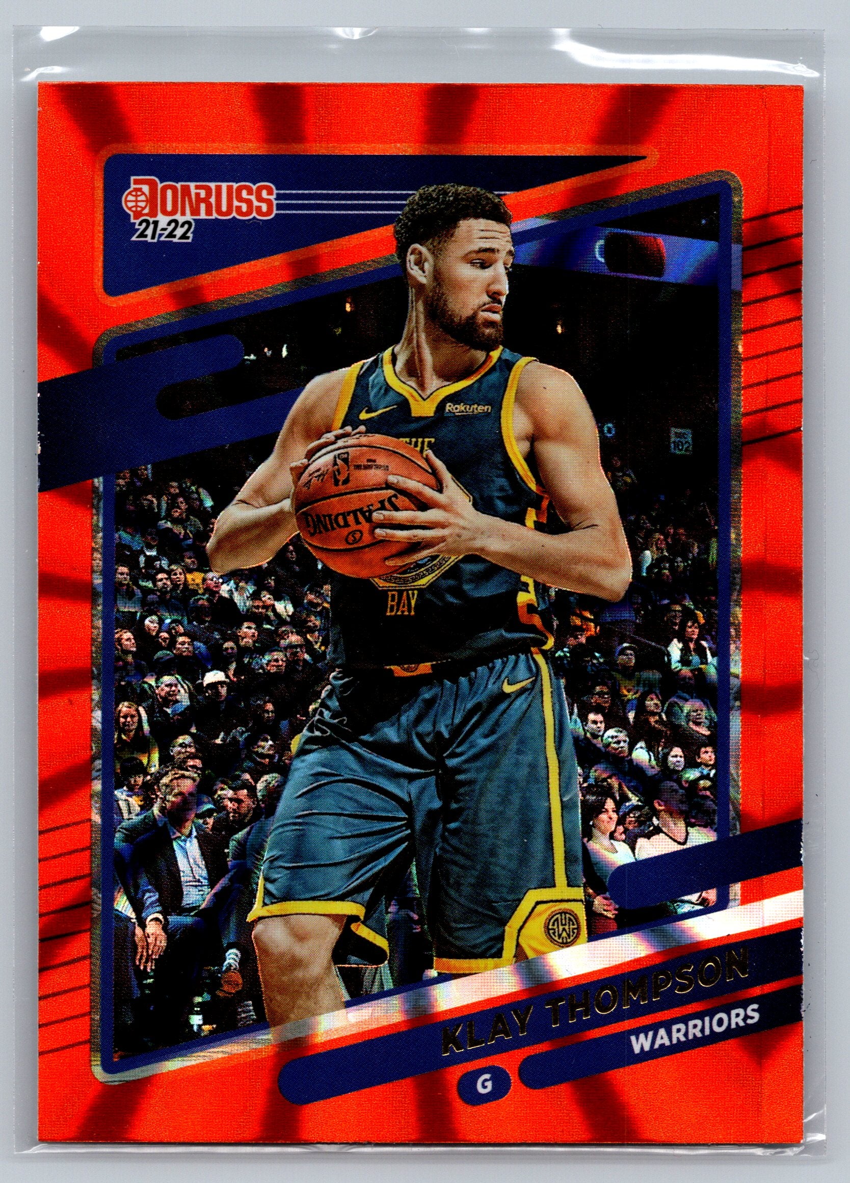 2021 Panini Donruss Klay Thompson Orange Lazer #73