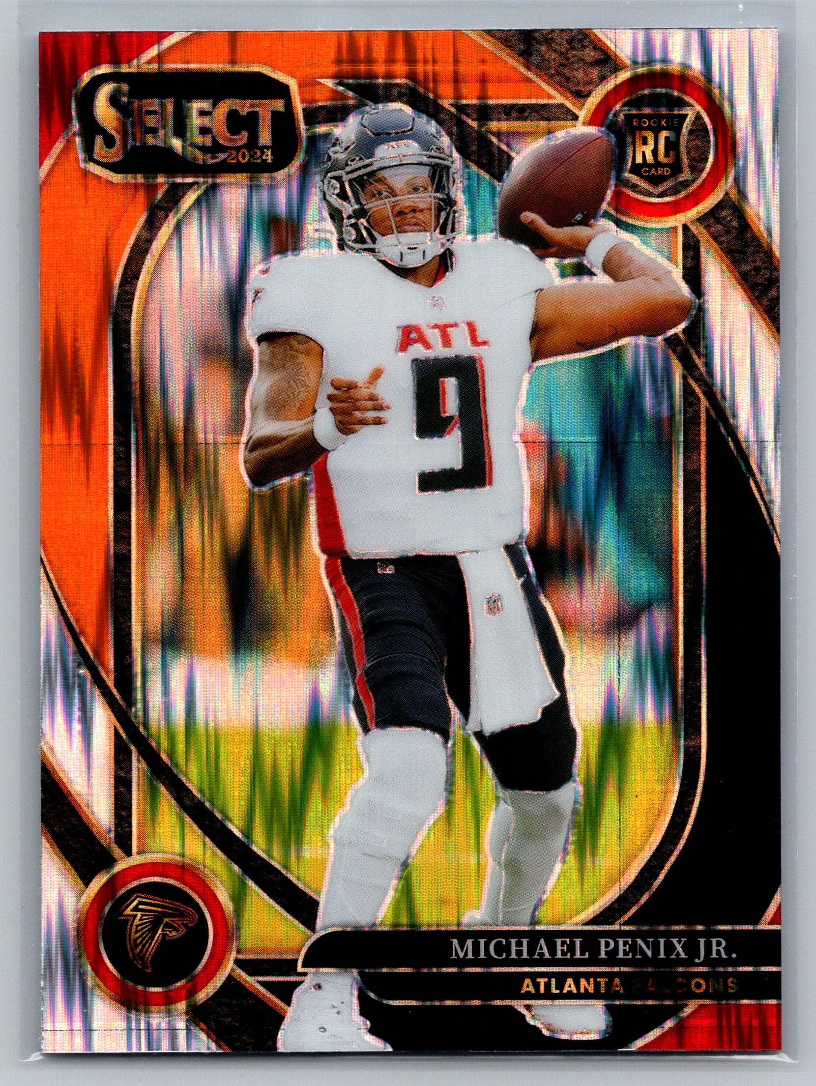 2024 Panini Select Mihael Penix Jr. Black Gold Club Level Rookie Card #235