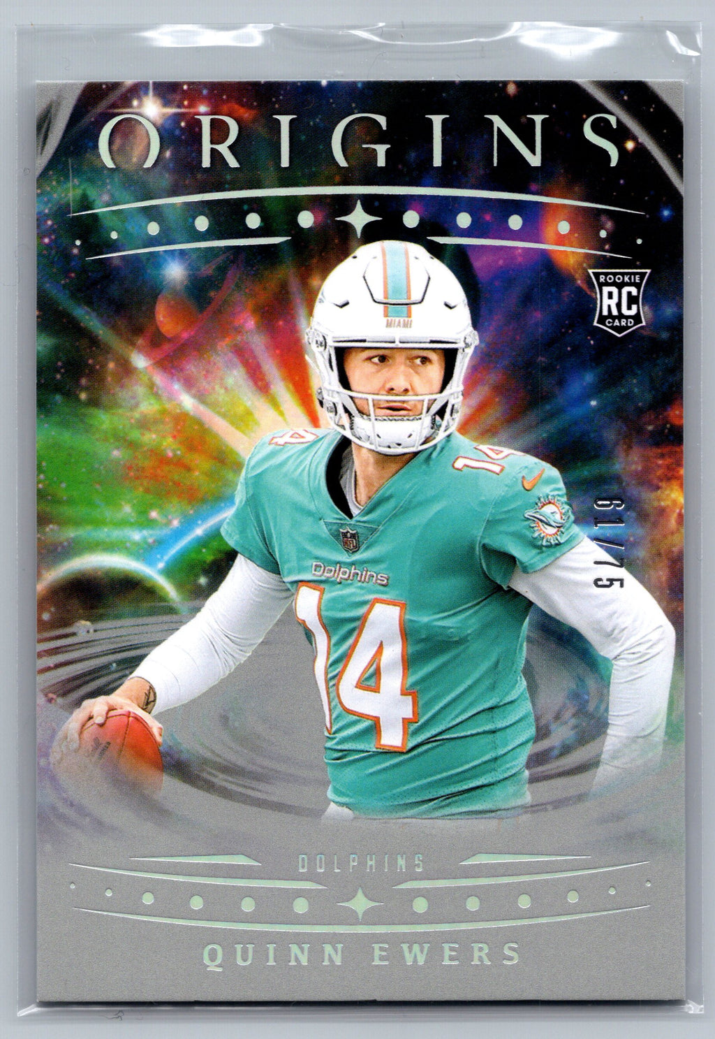 2025 Panini Origins Quinn Ewers Rookie Card /75 #102