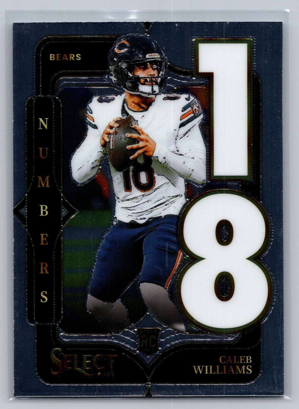 2024 Panini Select Caleb Williams Numbers Rookie Card #