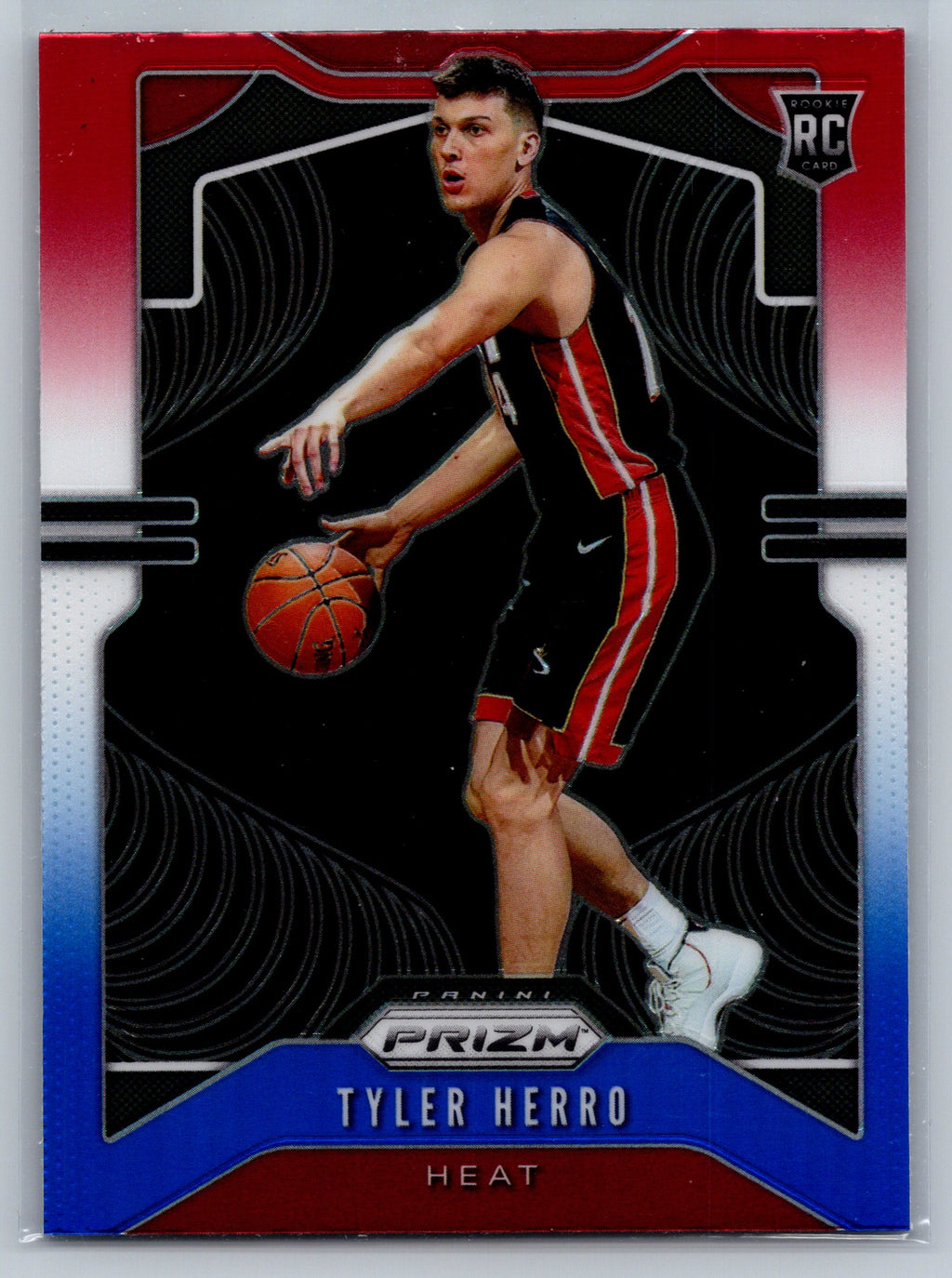 2019 Panini Prizm Tyler Herro Red White Blue Rookie Card #259