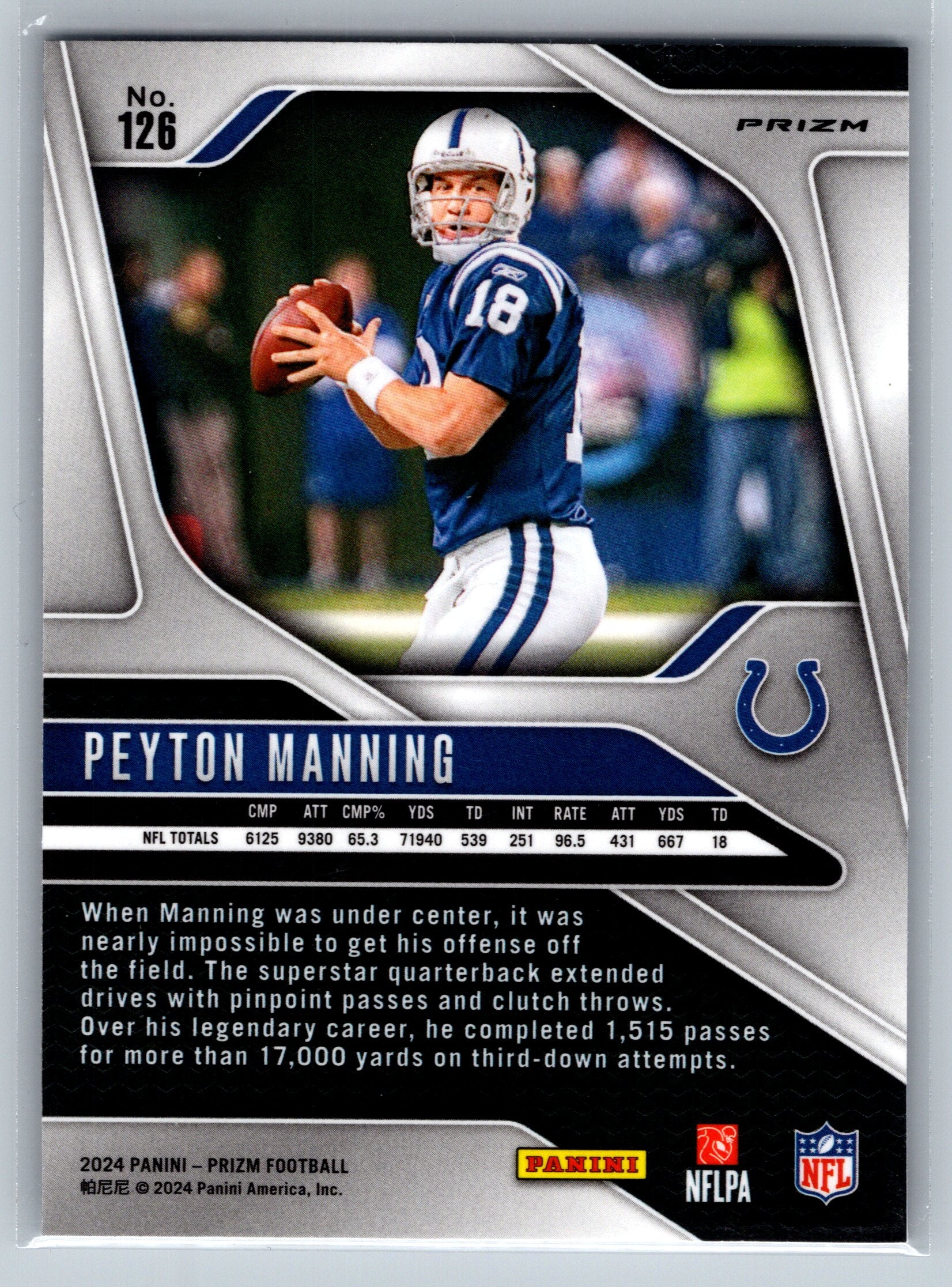 2024 Panini Prizm Peyton Manning Silver #126