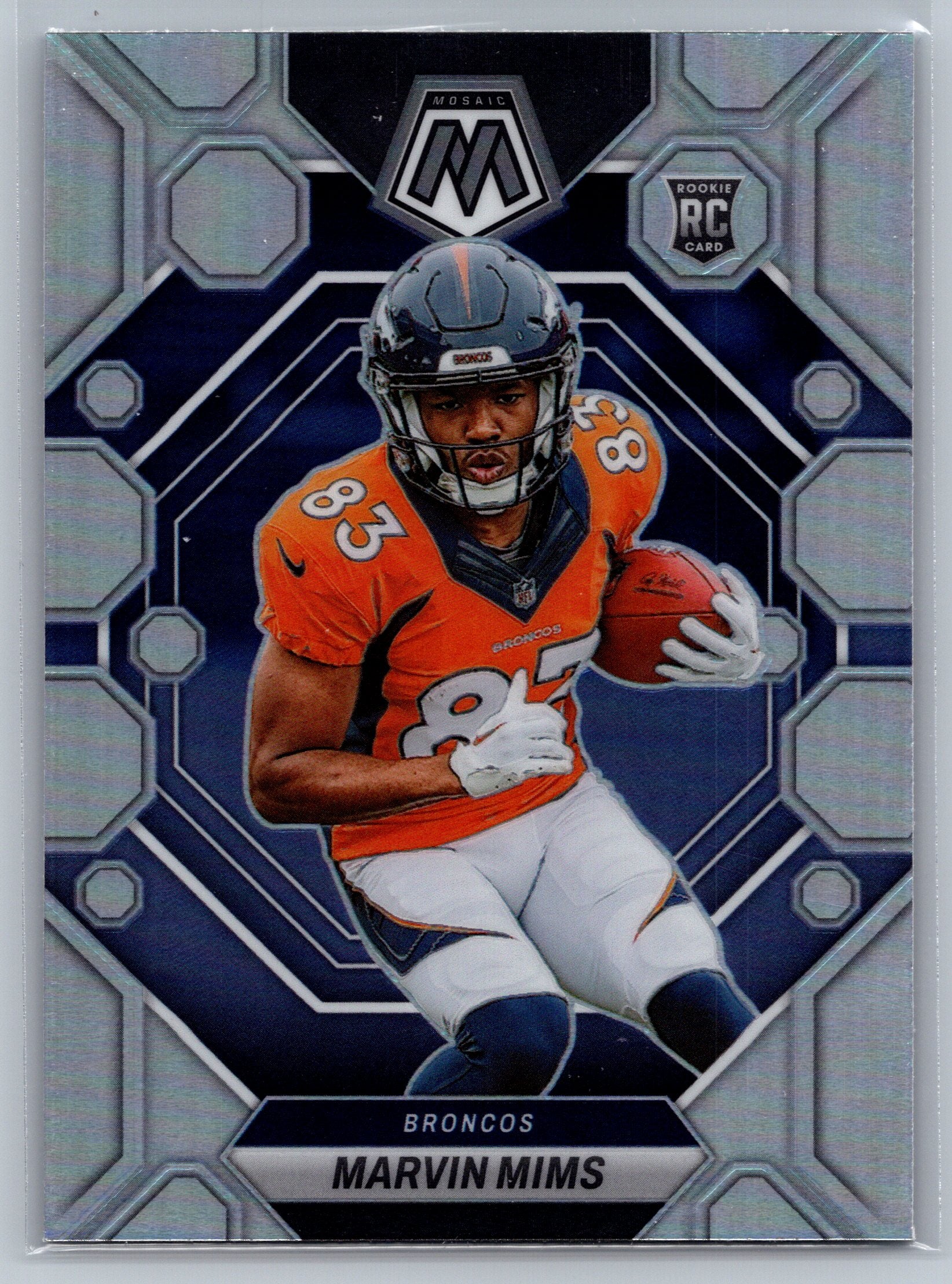 2023 Panini Mosaic Marvin Mims Holo Rookie Card #346