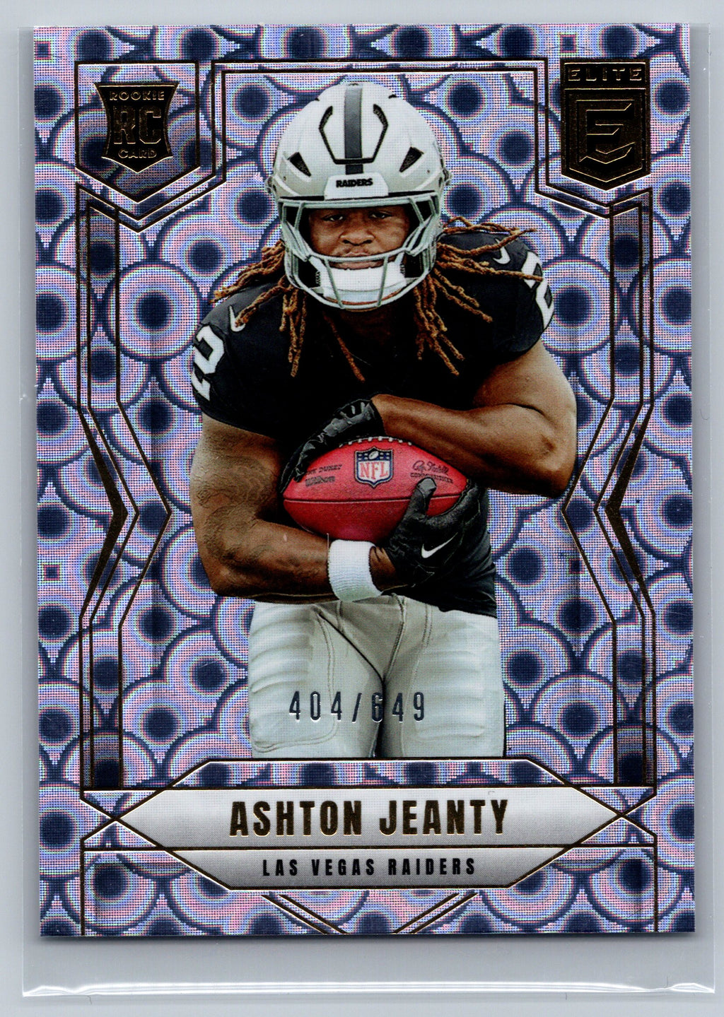2025 Panini Donruss Elite Ashton Jeanty Lavender Pyramids Rookie Card /649 #113