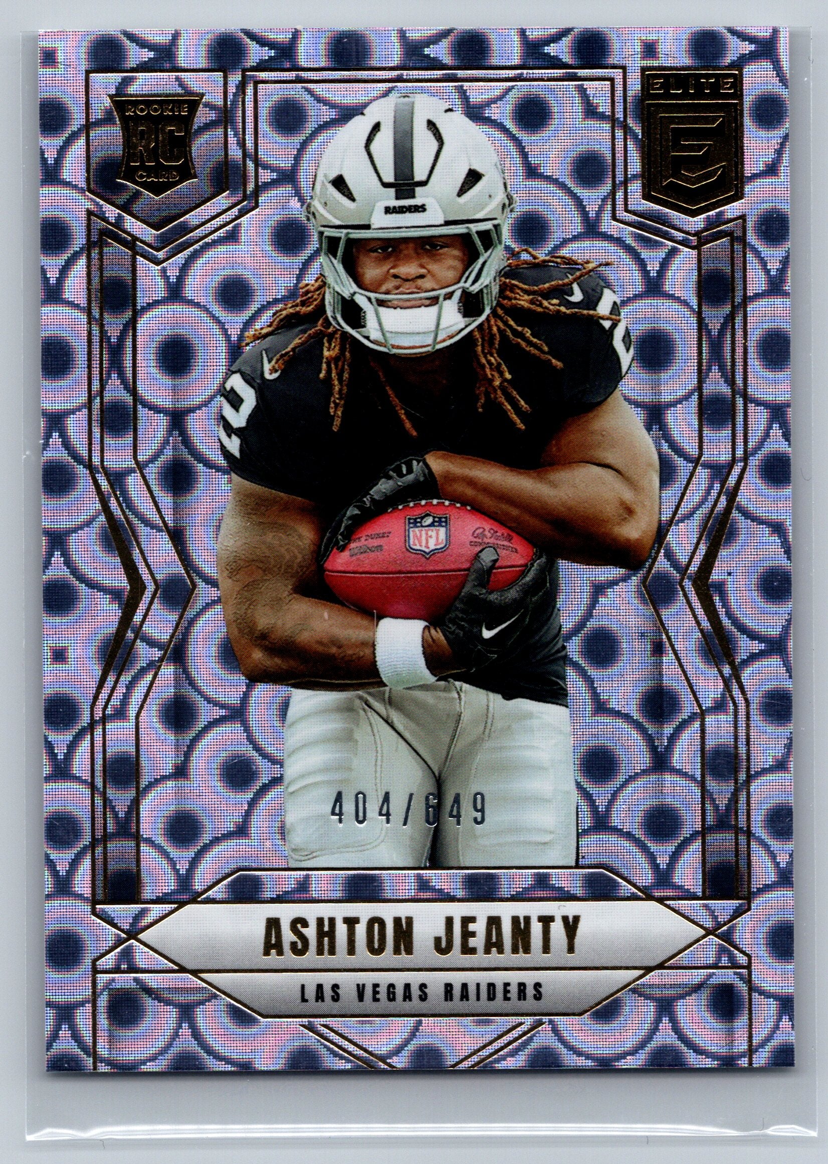 2025 Panini Donruss Elite Ashton Jeanty Lavender Pyramids Rookie Card /649 #113