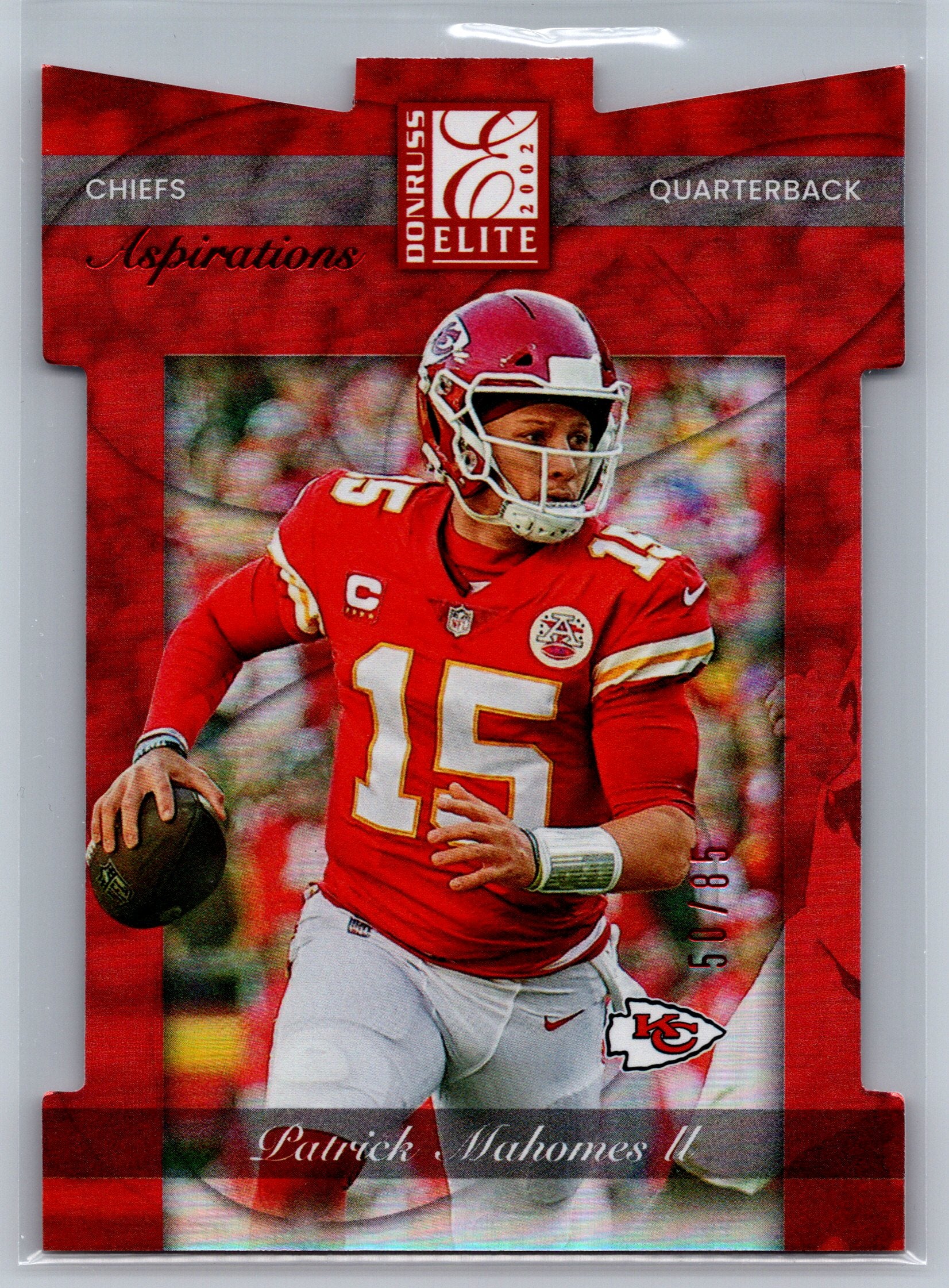 2022 Panini Donruss Elite Patrick Mahomes Aspirations /85 #2002-38