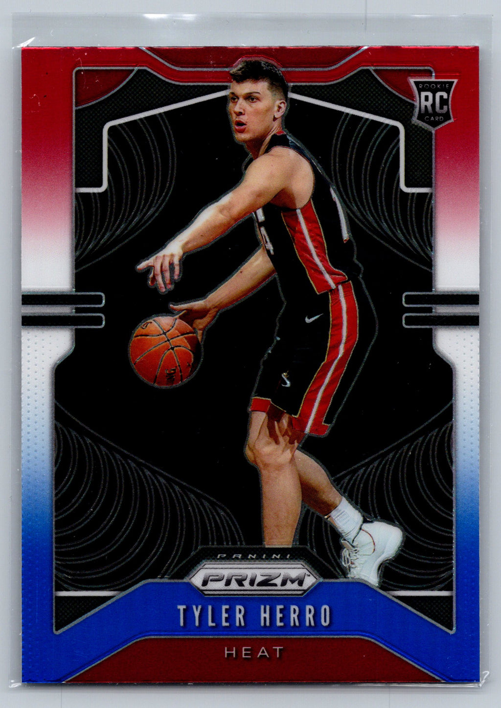 2019 Panini Prizm Tyler Herro Red White Blue Rookie Card #259