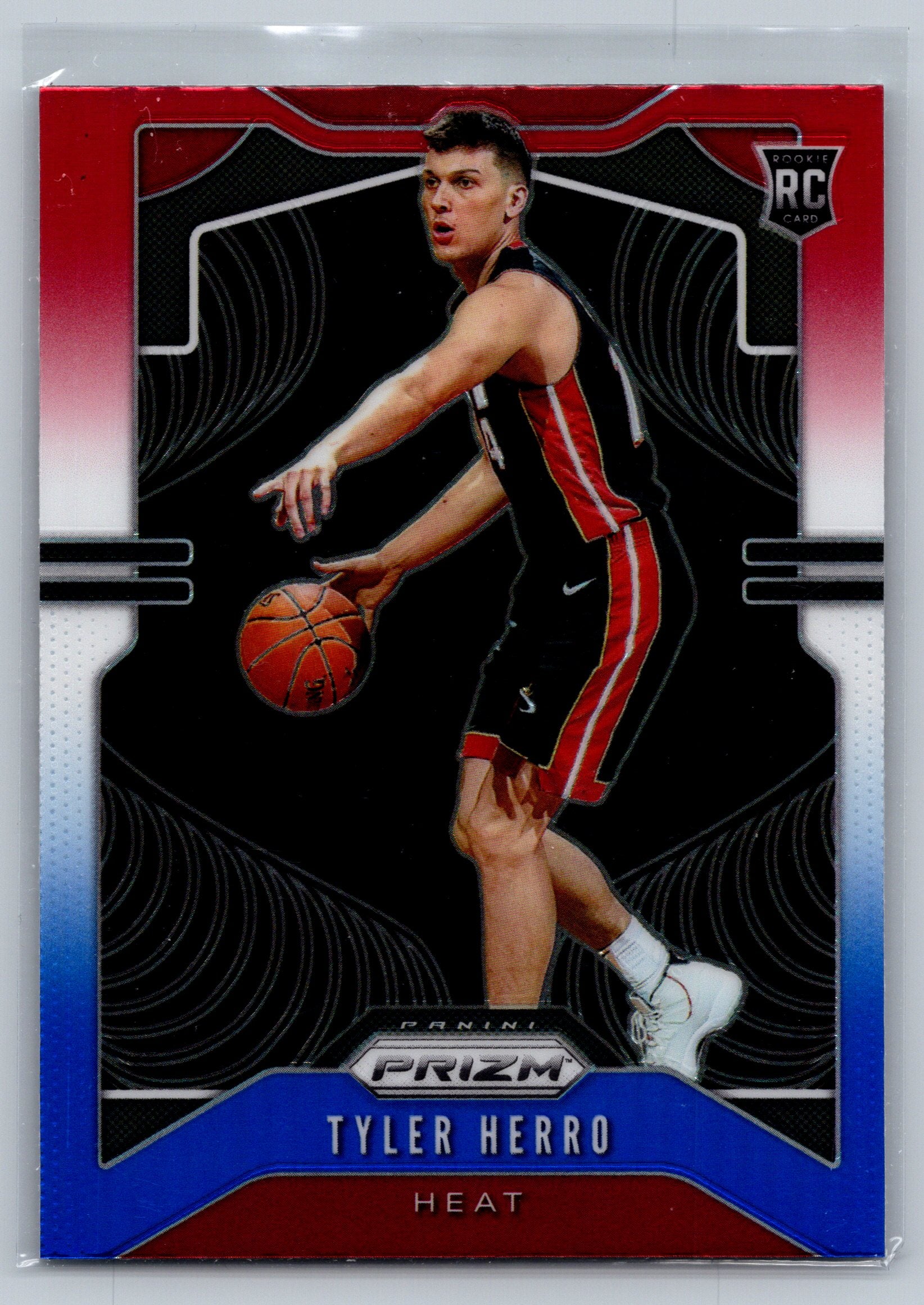 2019 Panini Prizm Tyler Herro Red White Blue Rookie Card #259