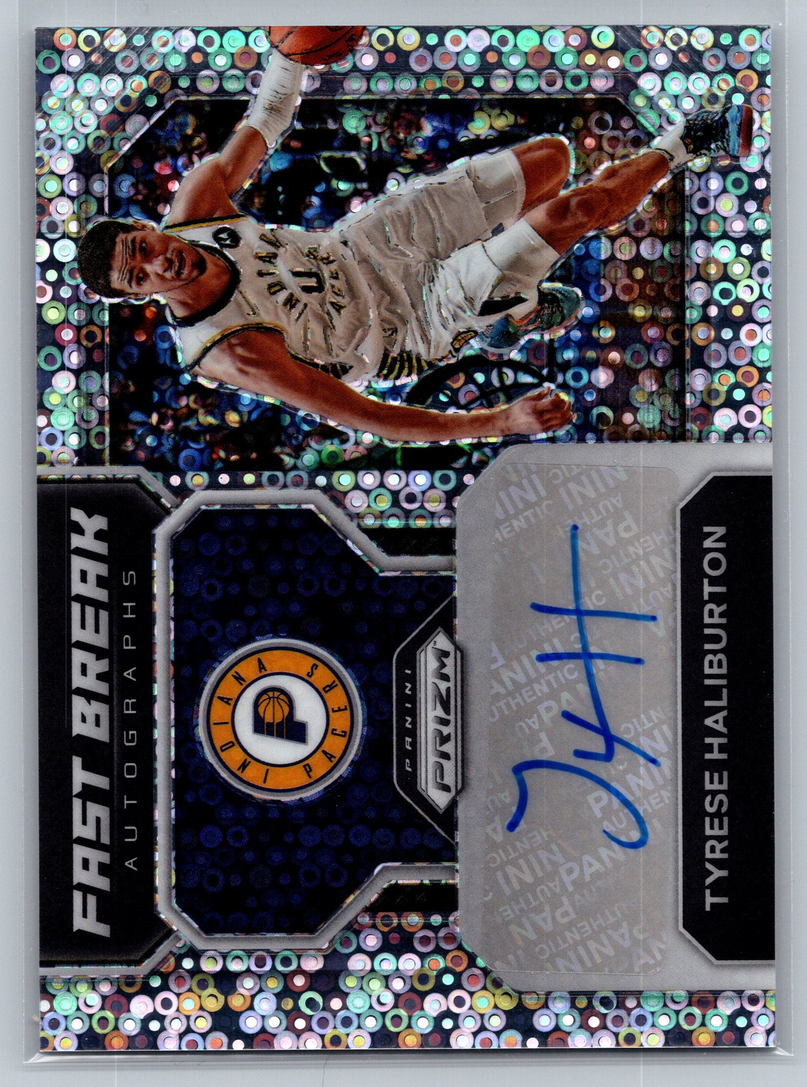2022 Panini Prizm Tyrese Haliburton Fast Break Autograph #FB-THB