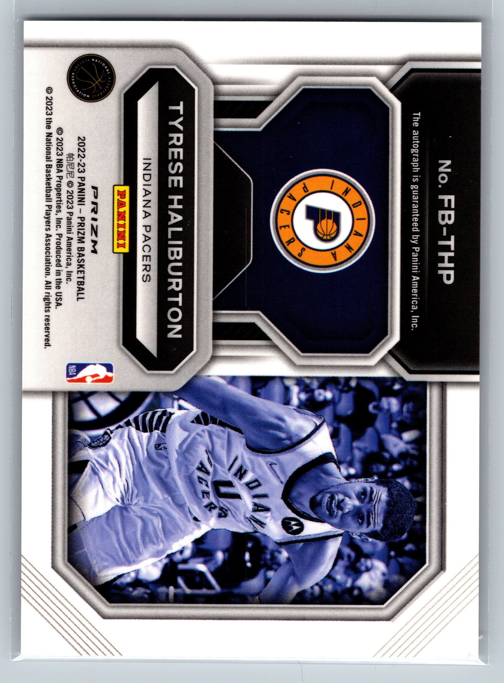 2022 Panini Prizm Tyrese Haliburton Fast Break Autograph #FB-THB