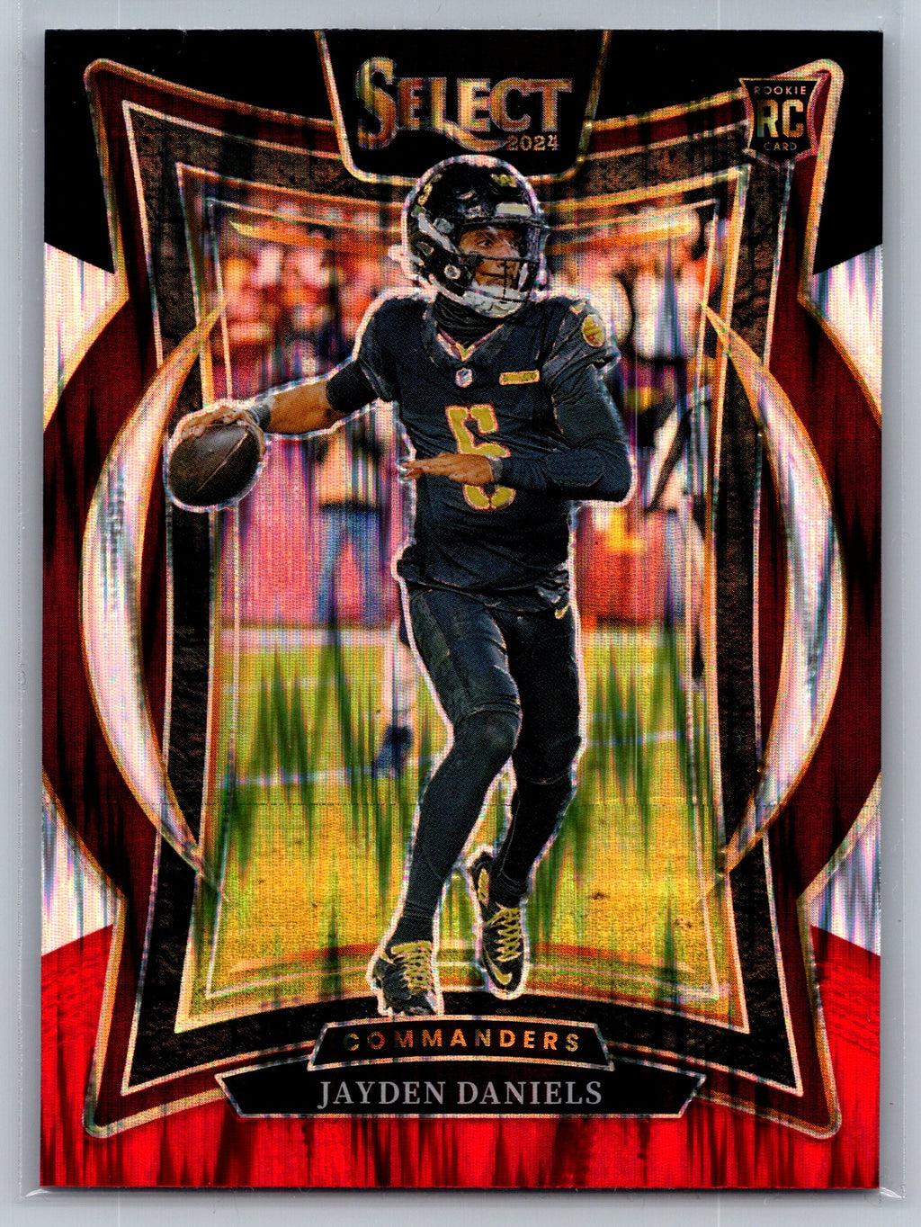 2024 Panini Select Jayden Daniels Red Black Concourse Level Rookie Card #26