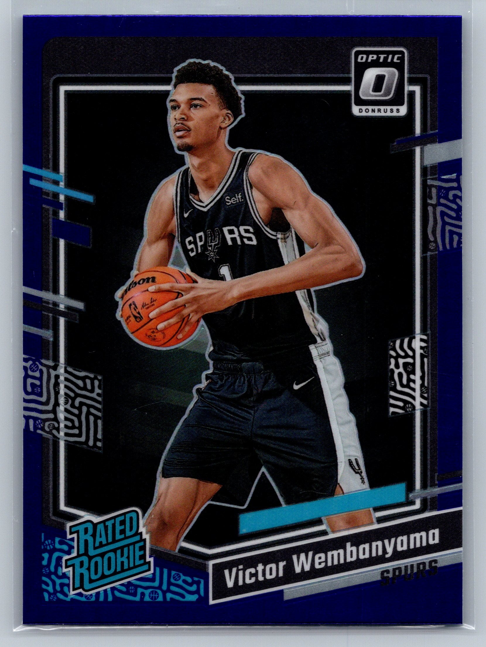 2023 Panini Optic Victor Wembanyama Purple Rookie Card #225