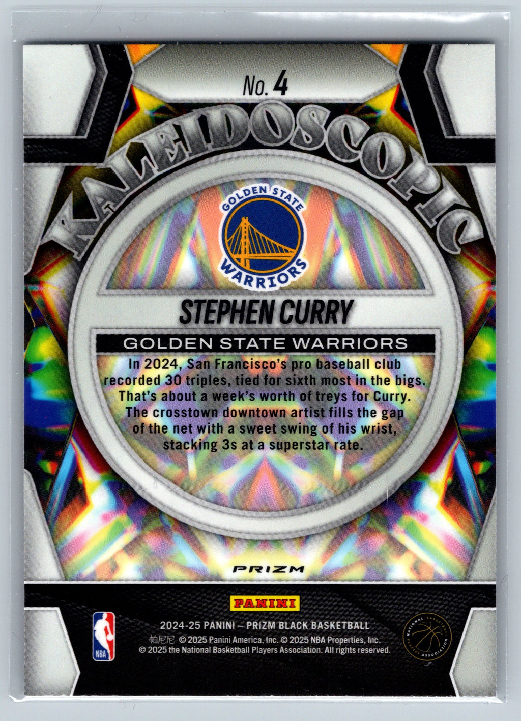 2024 Panini Prizm Stephen Curry Silver Kaleidoscopic #4