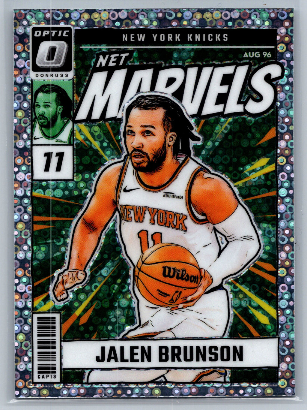 2024 Panini Optic Jalen Brunson Fast Break Net Marvels #22
