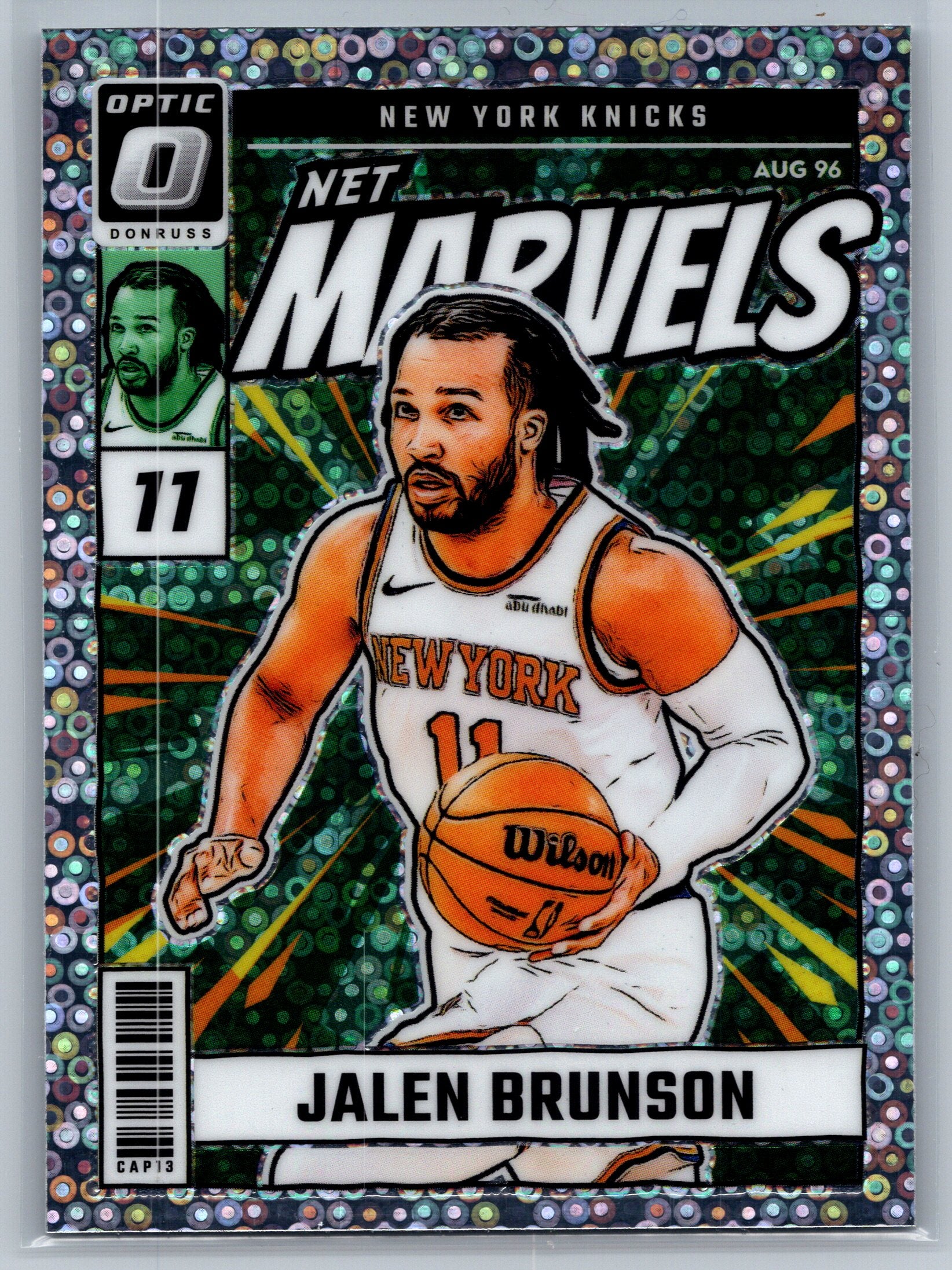 2024 Panini Optic Jalen Brunson Fast Break Net Marvels #22