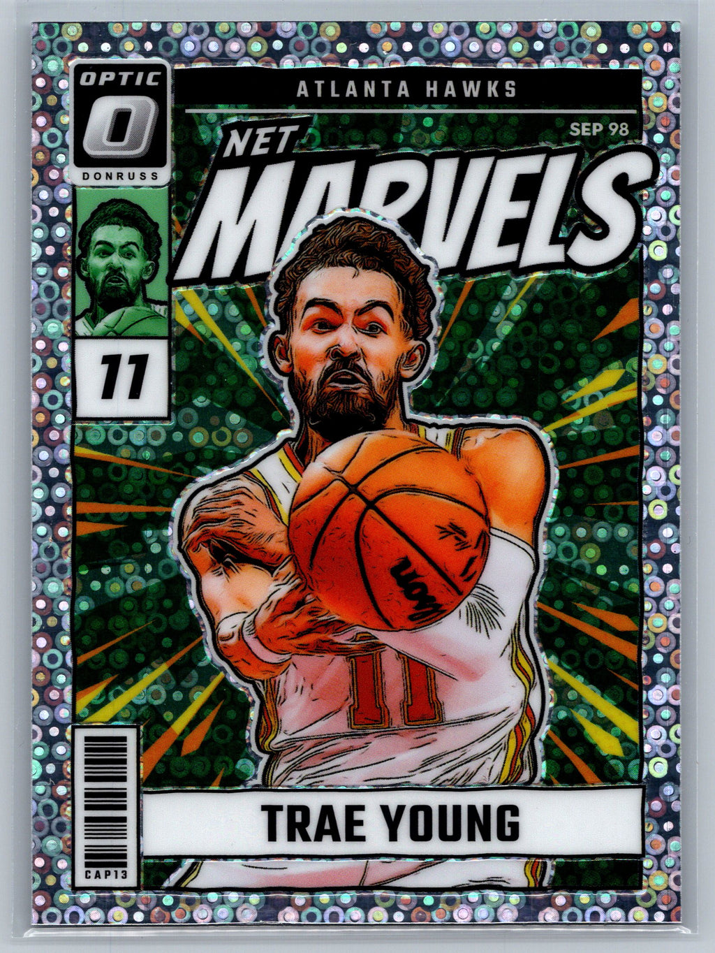 2024 Panini Optic Trae Young Fast Break Net Marvels #9
