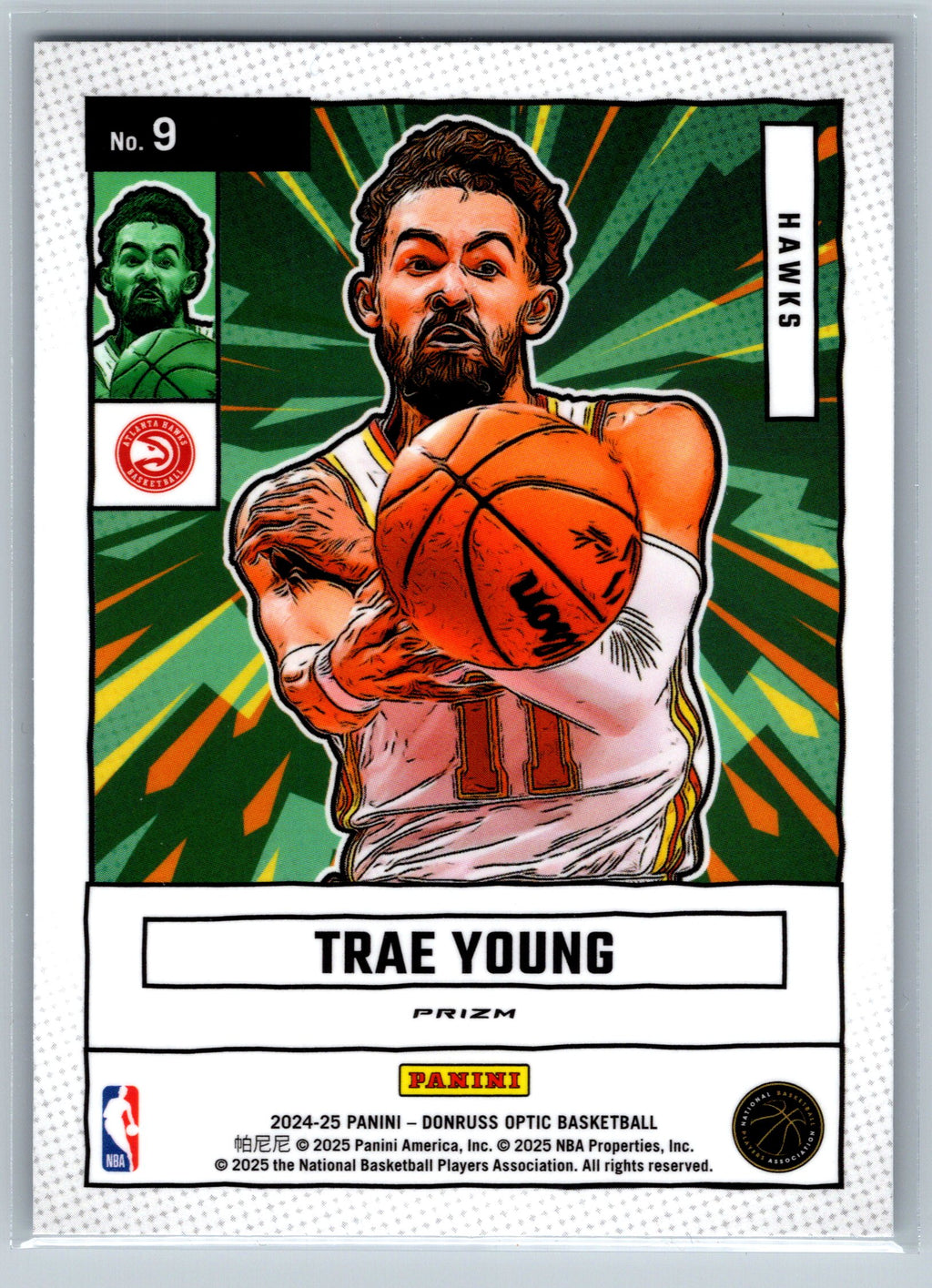 2024 Panini Optic Trae Young Fast Break Net Marvels #9