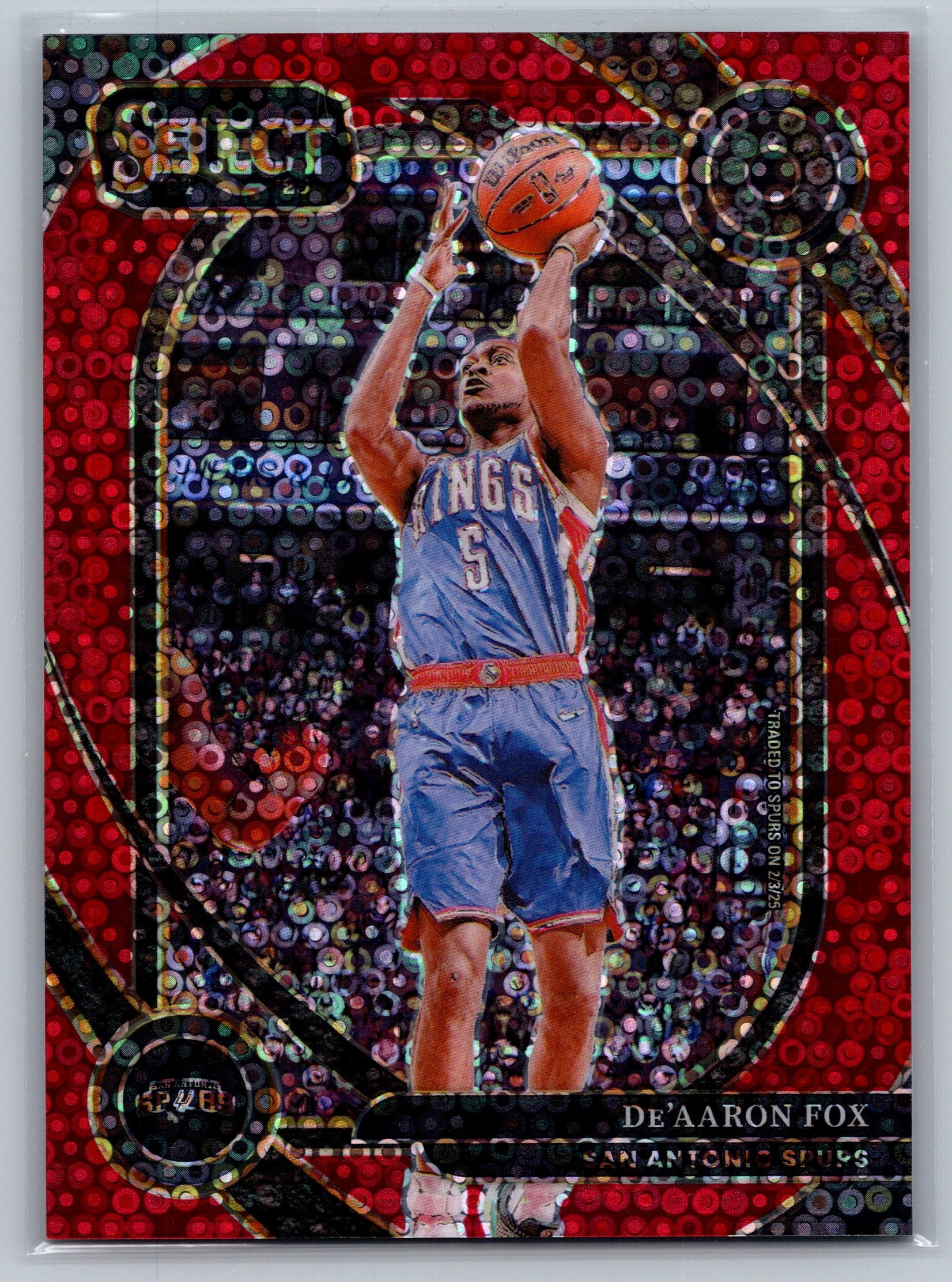 2023 Pamini Select De'Aaron Fox Fast Break Courtside /49 #239