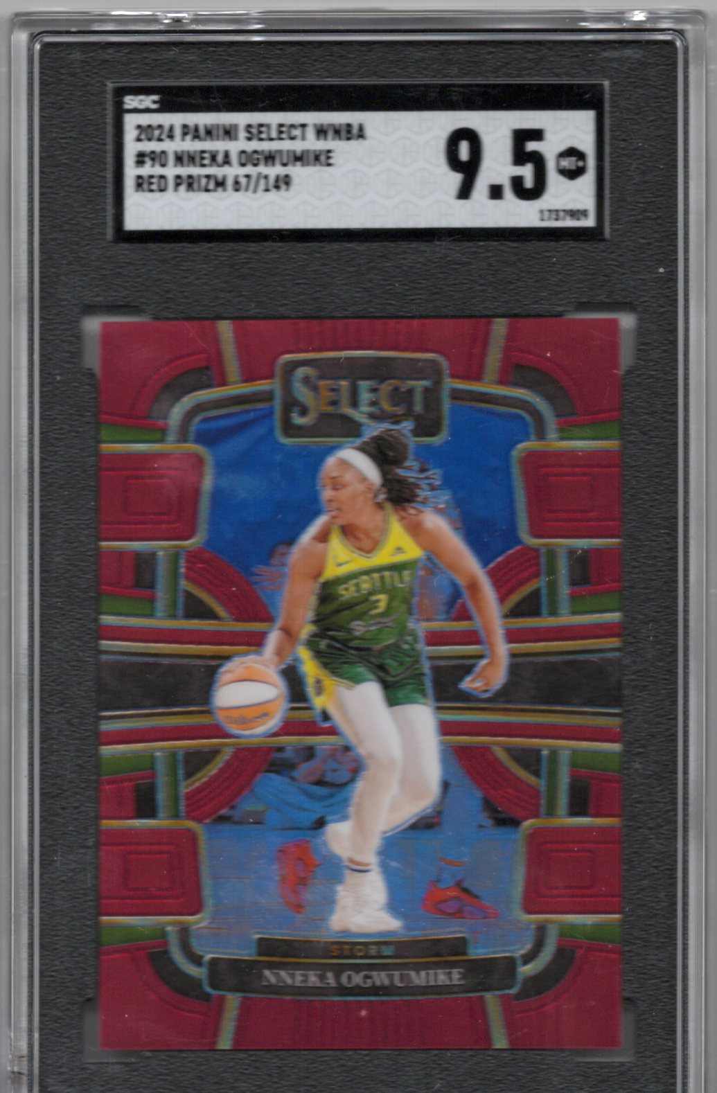 2024 Panini Select NNeka Ogwumike GCC 9.5 Red /149 #90