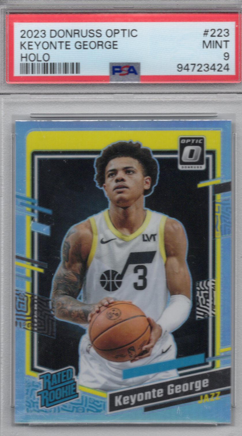 2023 Panini Optic Keyonte George PSA 9 Holo Rookie Card #223