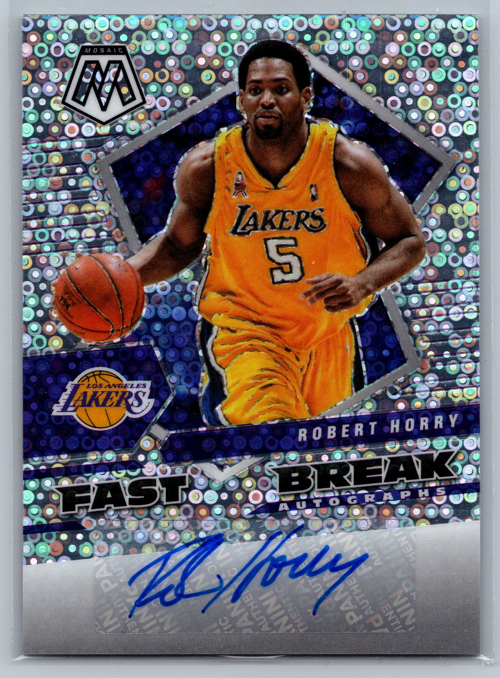 2021 Panini Mosaic Robert Horry Fast Break Autograph #FBA-RHO