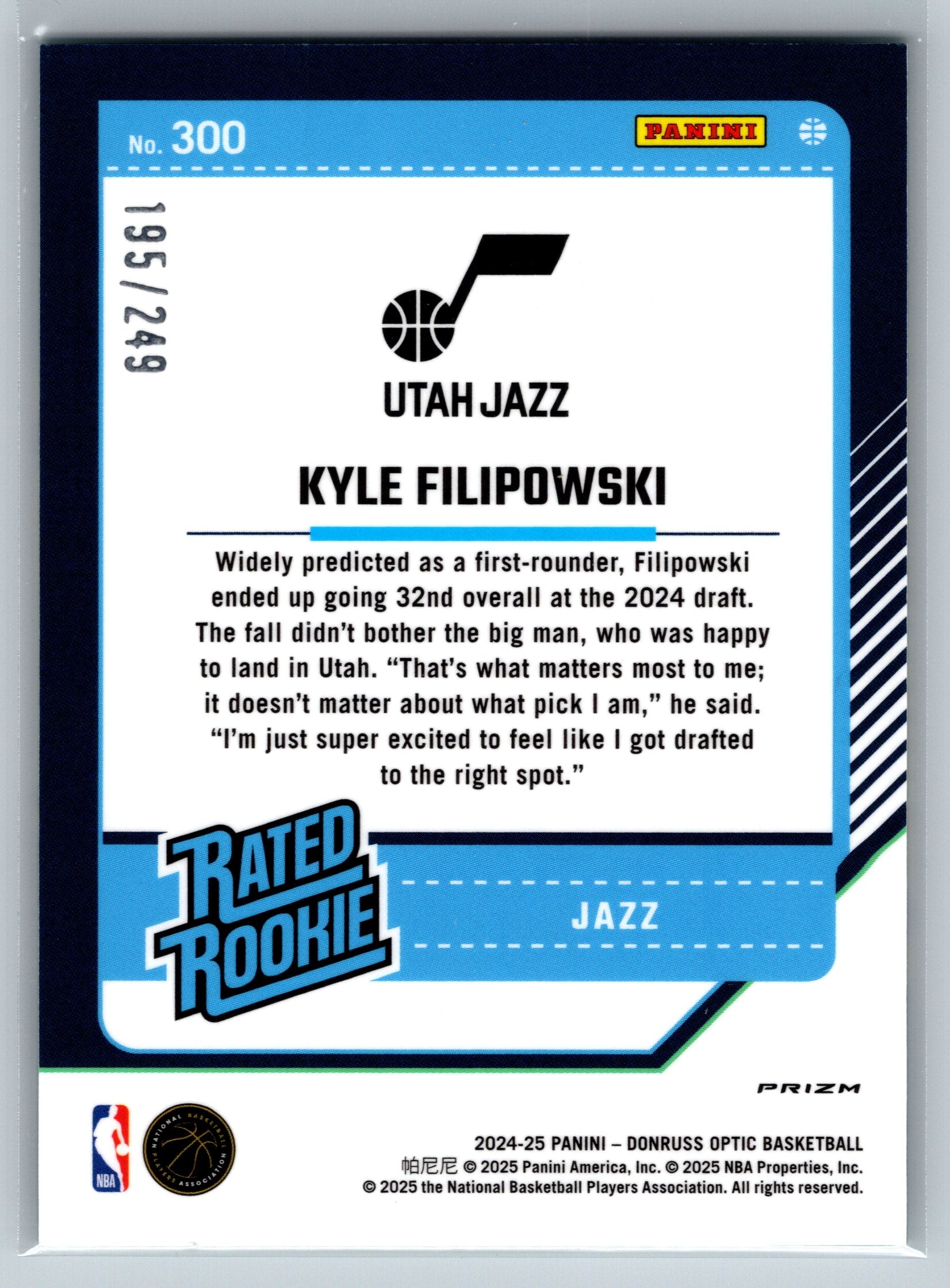 2024 Panini Optic Pelle Larson Hyper Pink Rookie Card #293