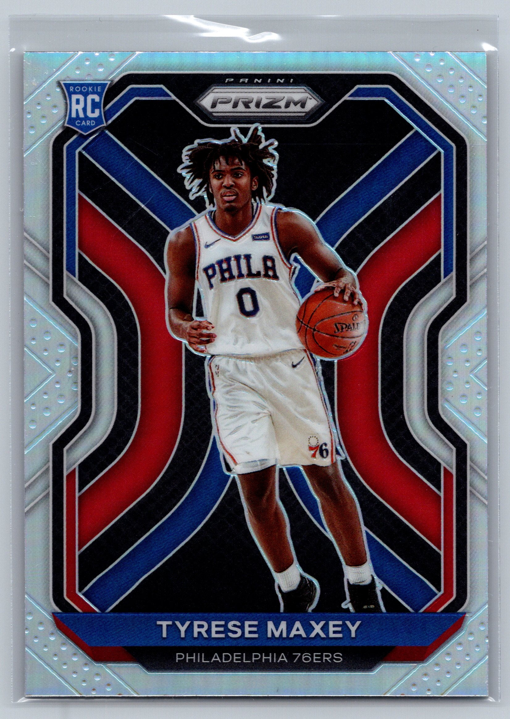 2020 Panini Prizm Tyrese Maxey Silver Rookie Card #256