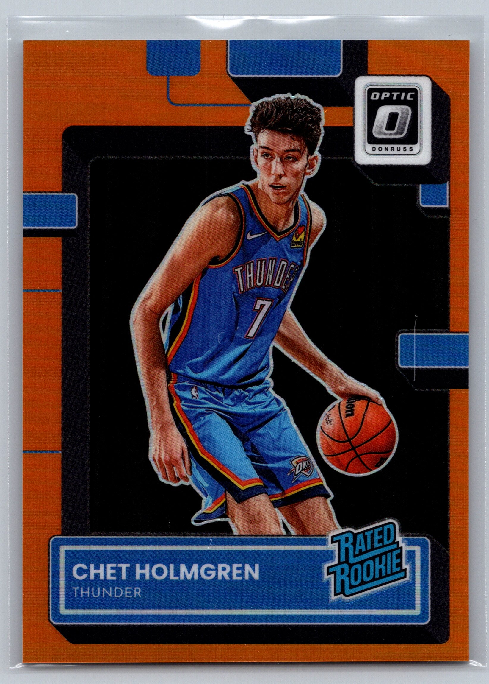 2022 Panini Optic Chet Holmgren Orange Rookie Card /199 #208