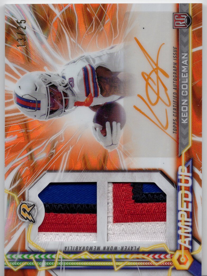 2025 Topps Resurgence Keon Coleman Rookie Patch Autograph #AU-KC