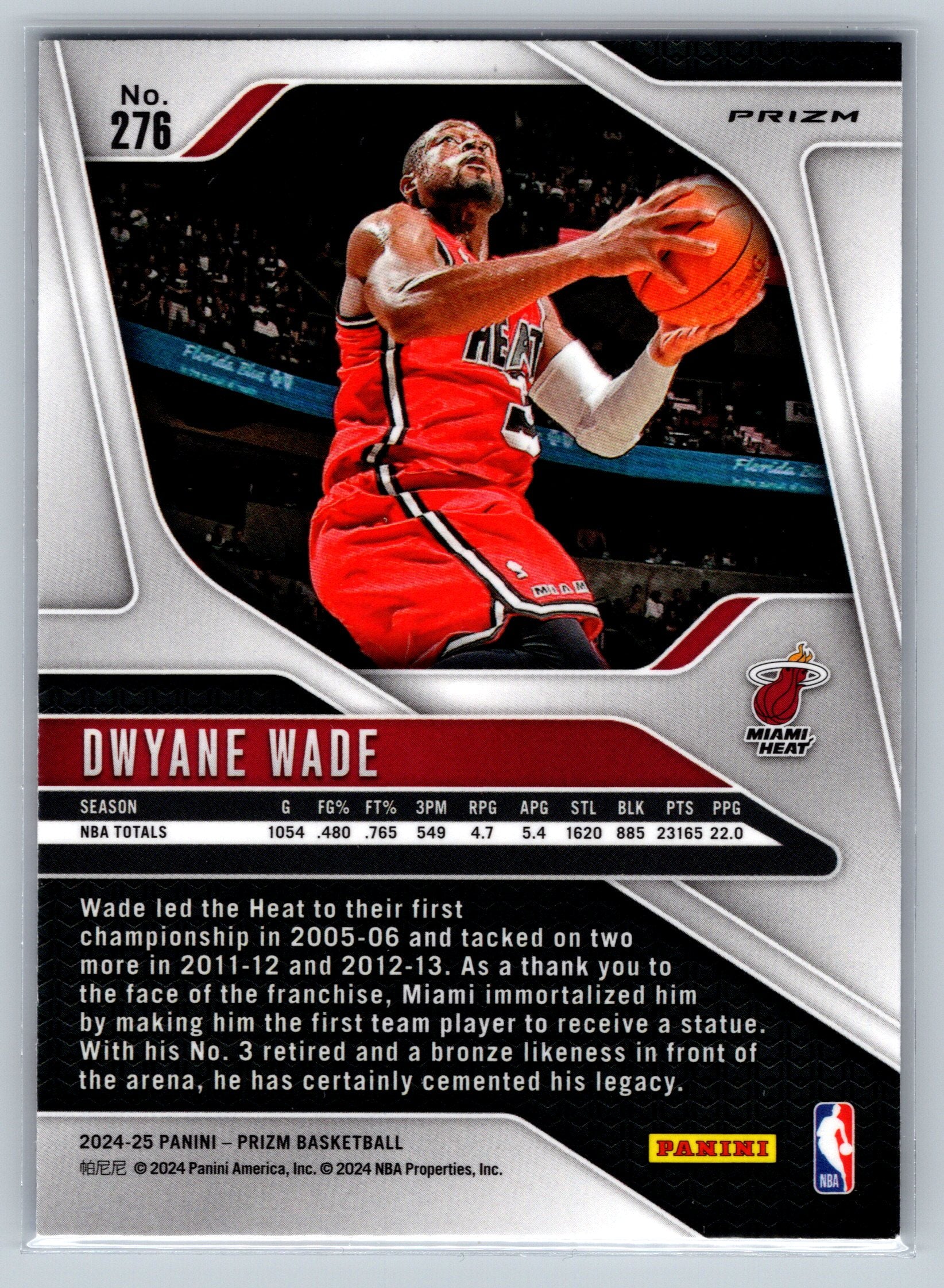 2024 Panini Prizm Dwyane Wade Red White Blue #276