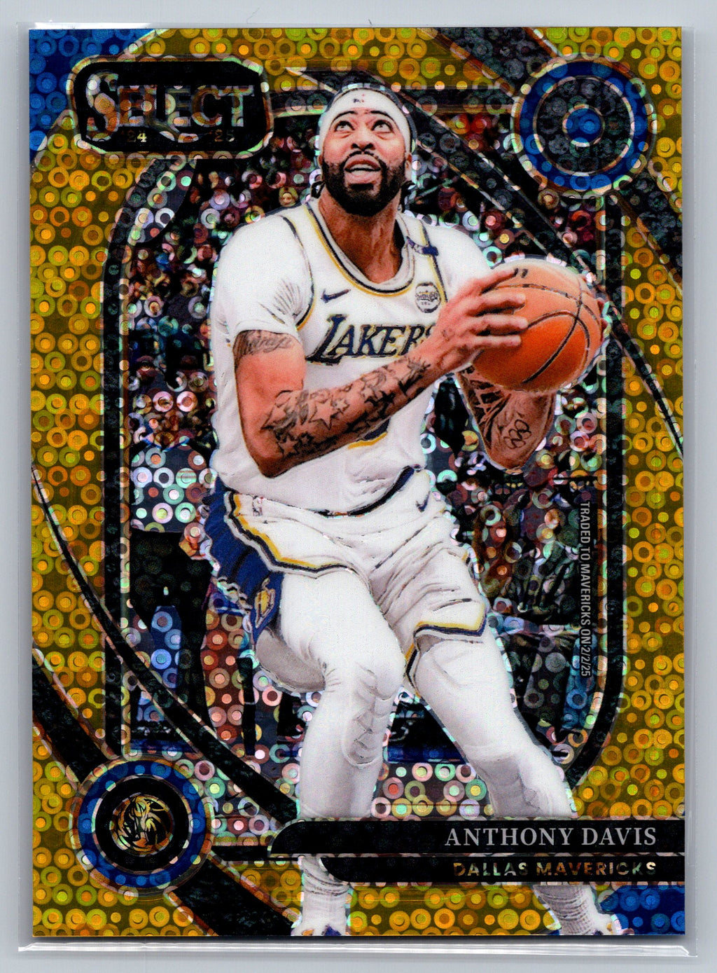 2024 Panini Select Anthony Davis Fast Break Courtside Level Gold /10 #214