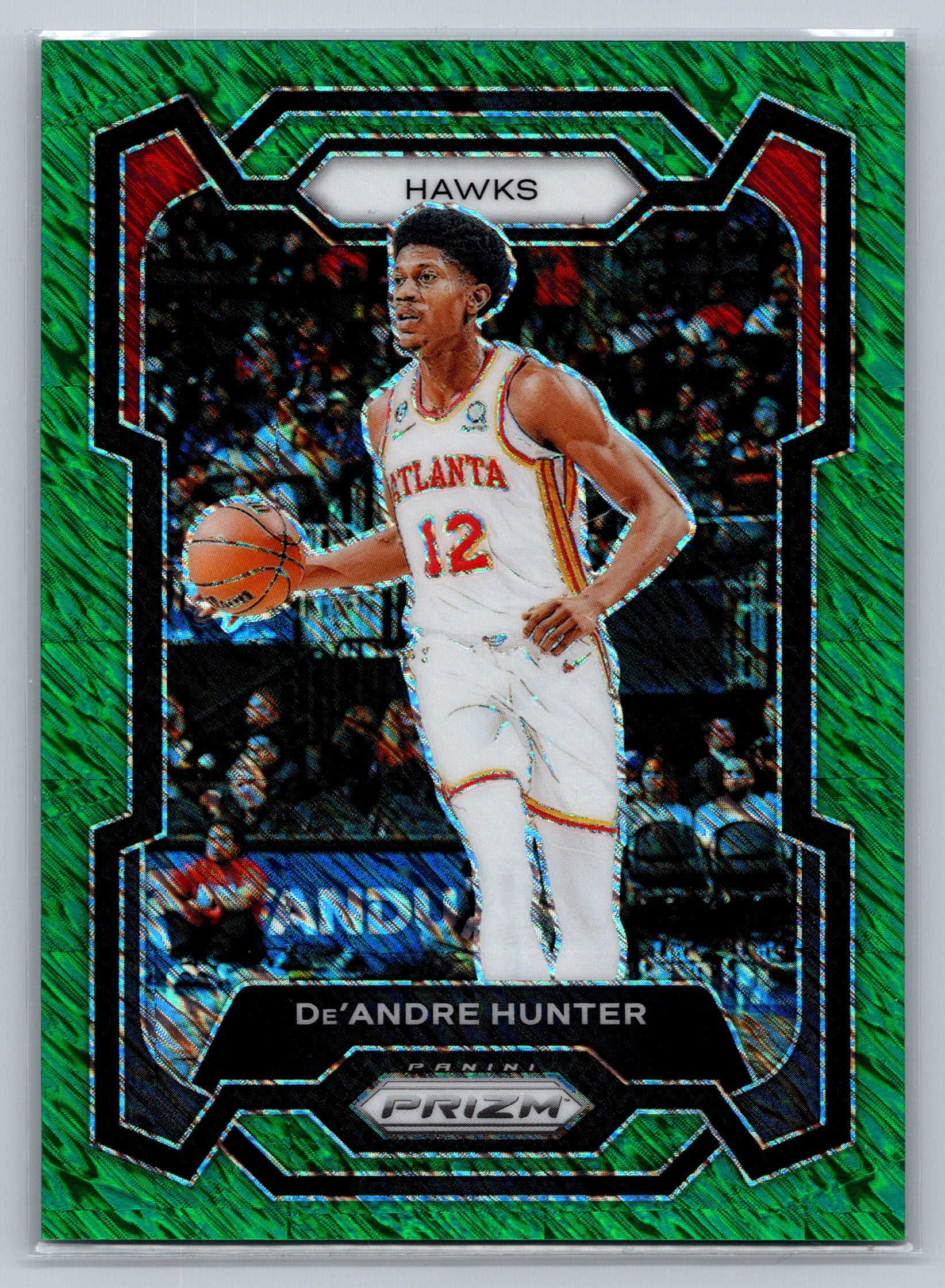 2023 Panini Prizm De'Andre Hunter Green Shimmer /5 #207