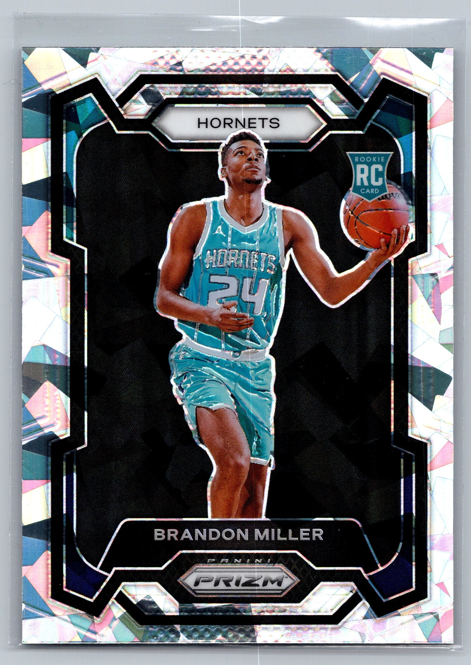 2023 Panini Prizm Brandon Miller Cracked Ice Rookie Card #152