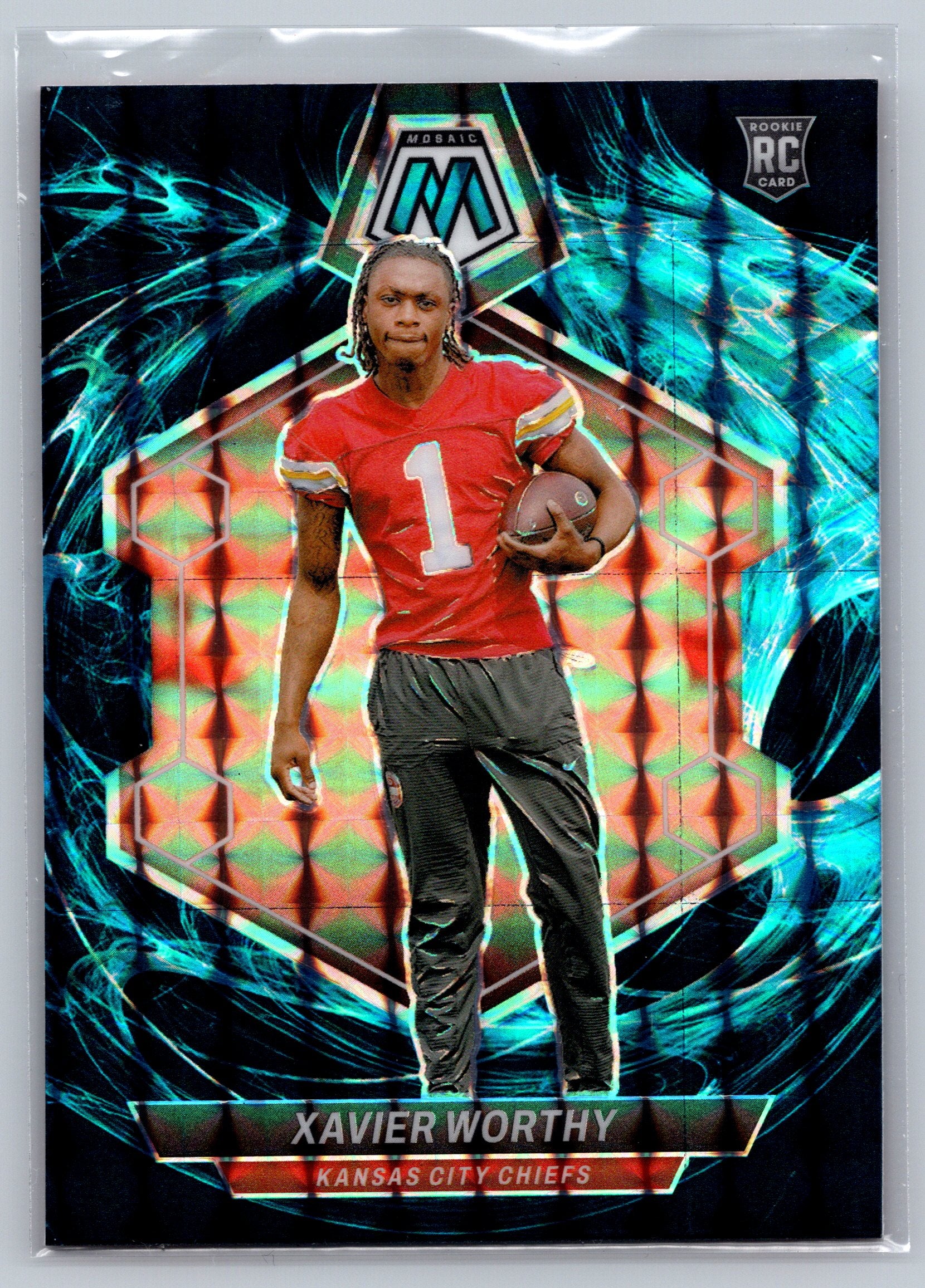 2024 Panini Mosaic Xavier Worthy Genesis Rookie Card #328