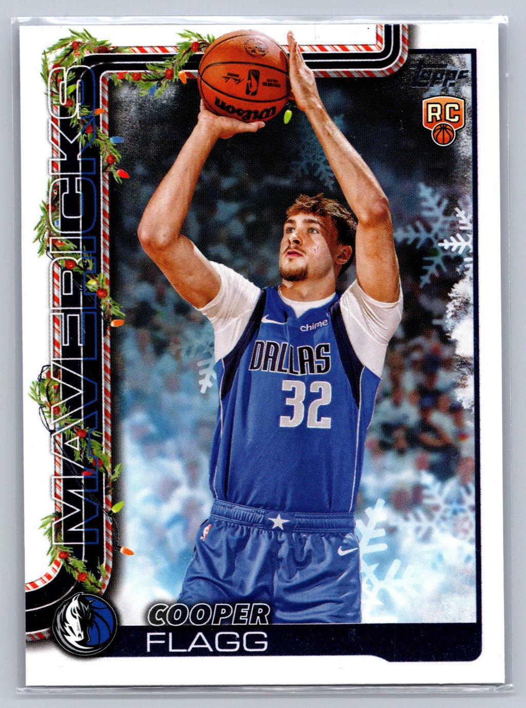 2025 Topps Cooper Flagg Christmas Rookie Card #H161